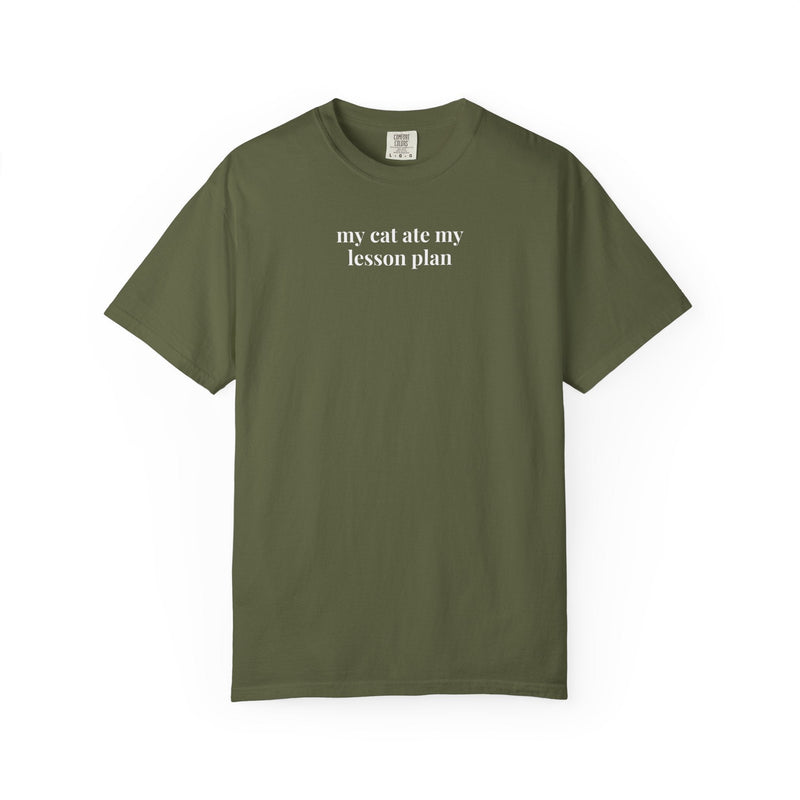 Funny Teacher Tee Shirt for Cat Lover, Cat Mom or Cat Dad T-Shirt, High School Teacher Who Loves Cats, Middle or Junior High School. Teacher - Opal and June