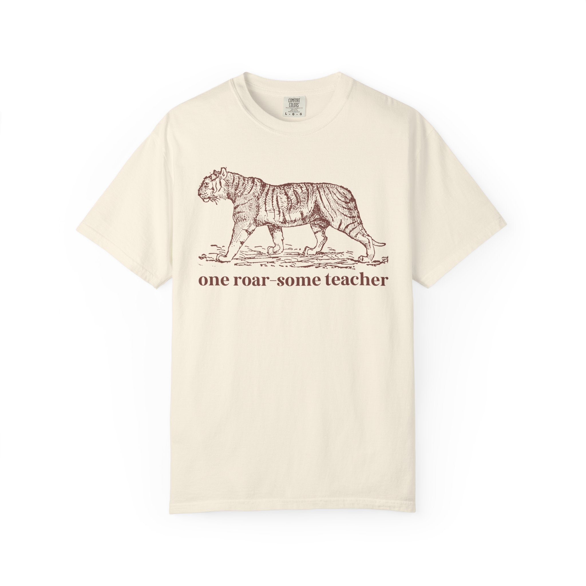 Funny Teacher Tee Shirt for Schools with a Tiger Mascot, Cute and Silly High School Teacher or Middle School Teacher Tee, Animal Lover Tee - Opal and June