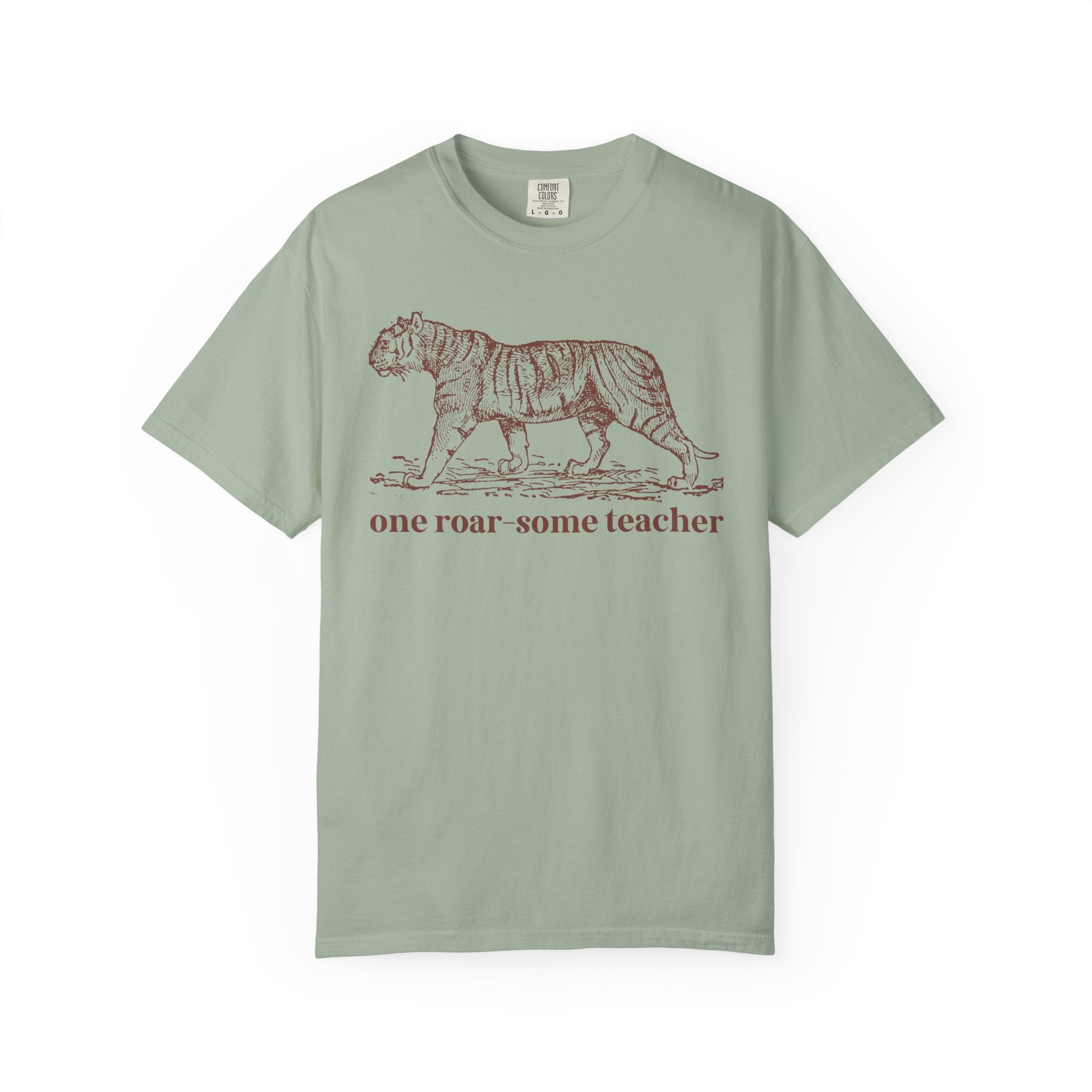 Funny Teacher Tee Shirt for Schools with a Tiger Mascot, Cute and Silly High School Teacher or Middle School Teacher Tee, Animal Lover Tee - Opal and June