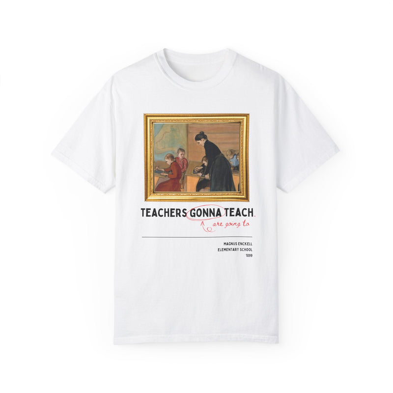 Funny Teacher Tee Shirt with Painting by Magnus Enckell, Silly Art History T-Shirt for Sixt or Seventh Grade Teacher, ELA Teaching Major Tee - Opal and June