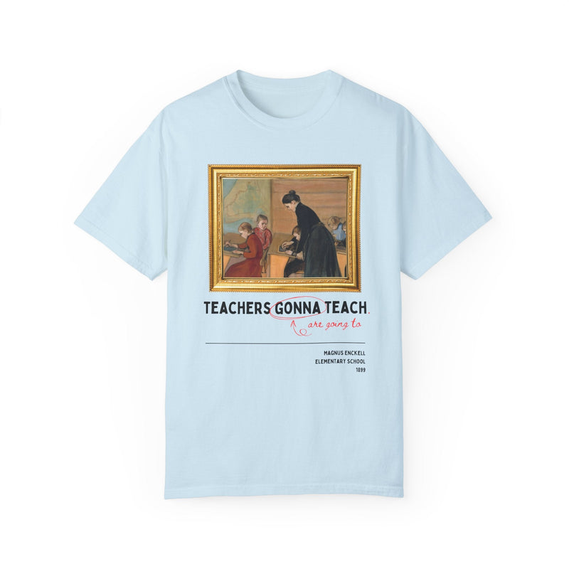 Funny Teacher Tee Shirt with Painting by Magnus Enckell, Silly Art History T-Shirt for Sixt or Seventh Grade Teacher, ELA Teaching Major Tee - Opal and June