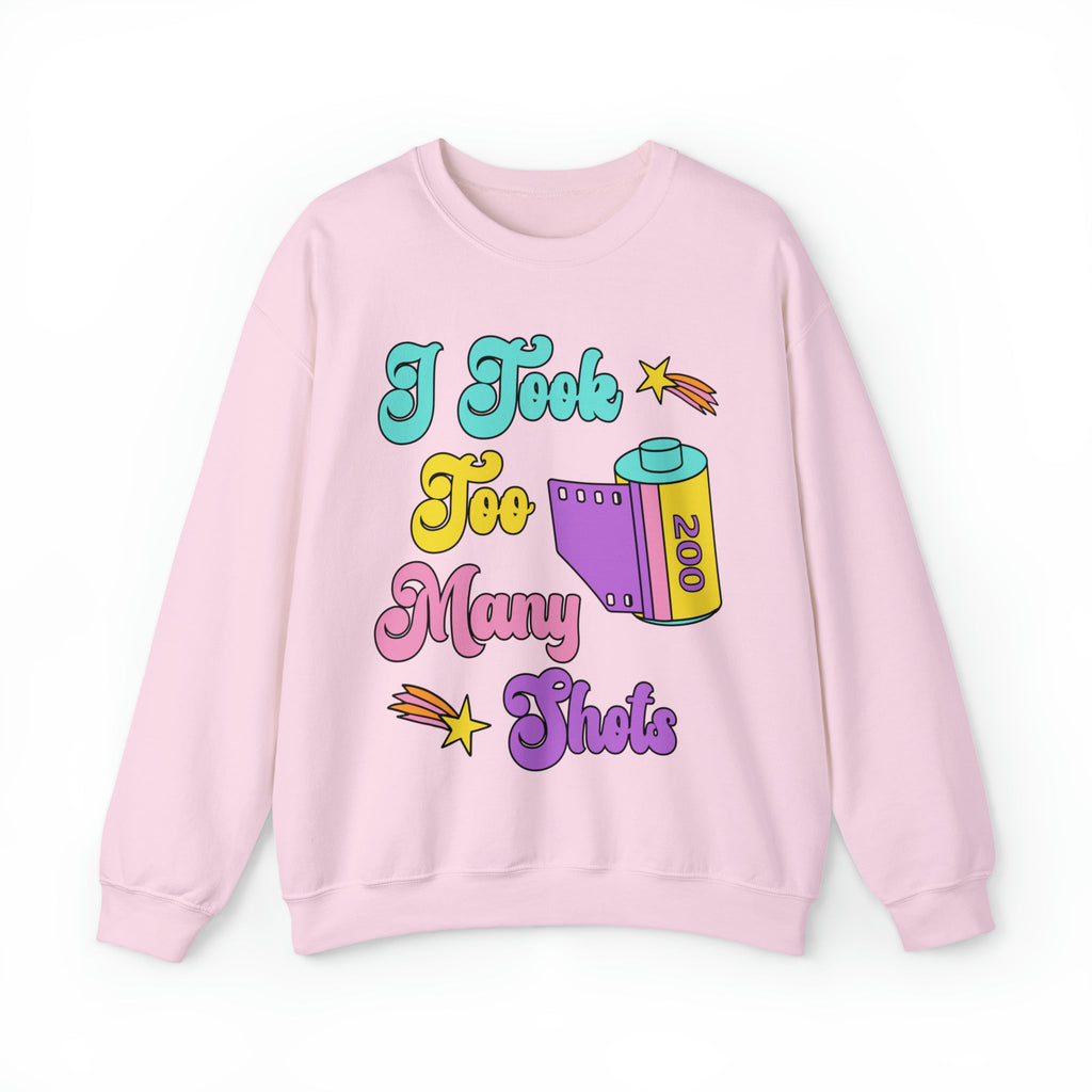 Funny Wedding Photographer Sweatshirt, Film Negative: I Took Too Many Shots - Opal and June