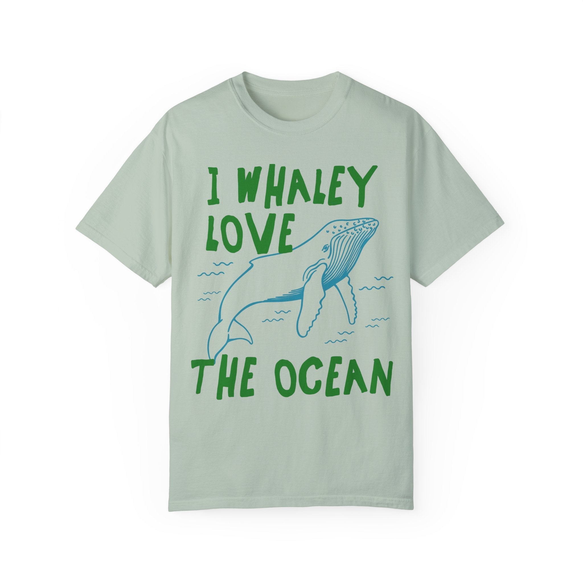 Funny Whale Tee Shirt, Marine Biologist, Sister Who Loves the Ocean: I Whaley Love the Ocean, Cute 90s Aesthetic Matching Tee for Beach Trip - Opal and June
