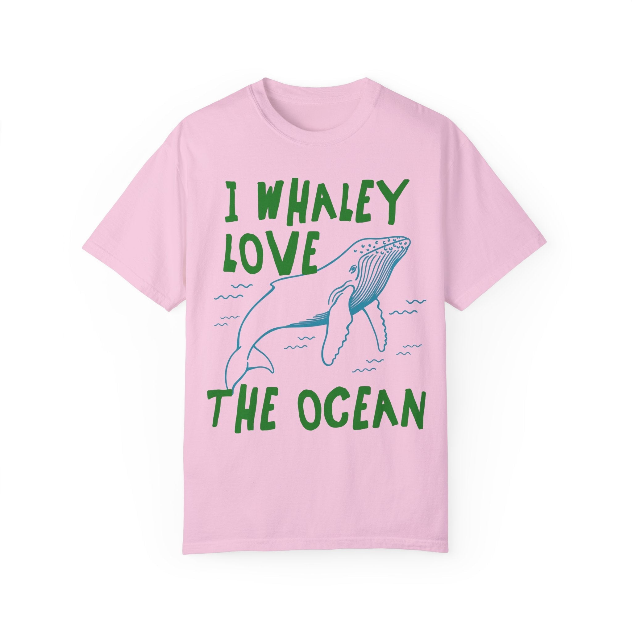Funny Whale Tee Shirt, Marine Biologist, Sister Who Loves the Ocean: I Whaley Love the Ocean, Cute 90s Aesthetic Matching Tee for Beach Trip - Opal and June