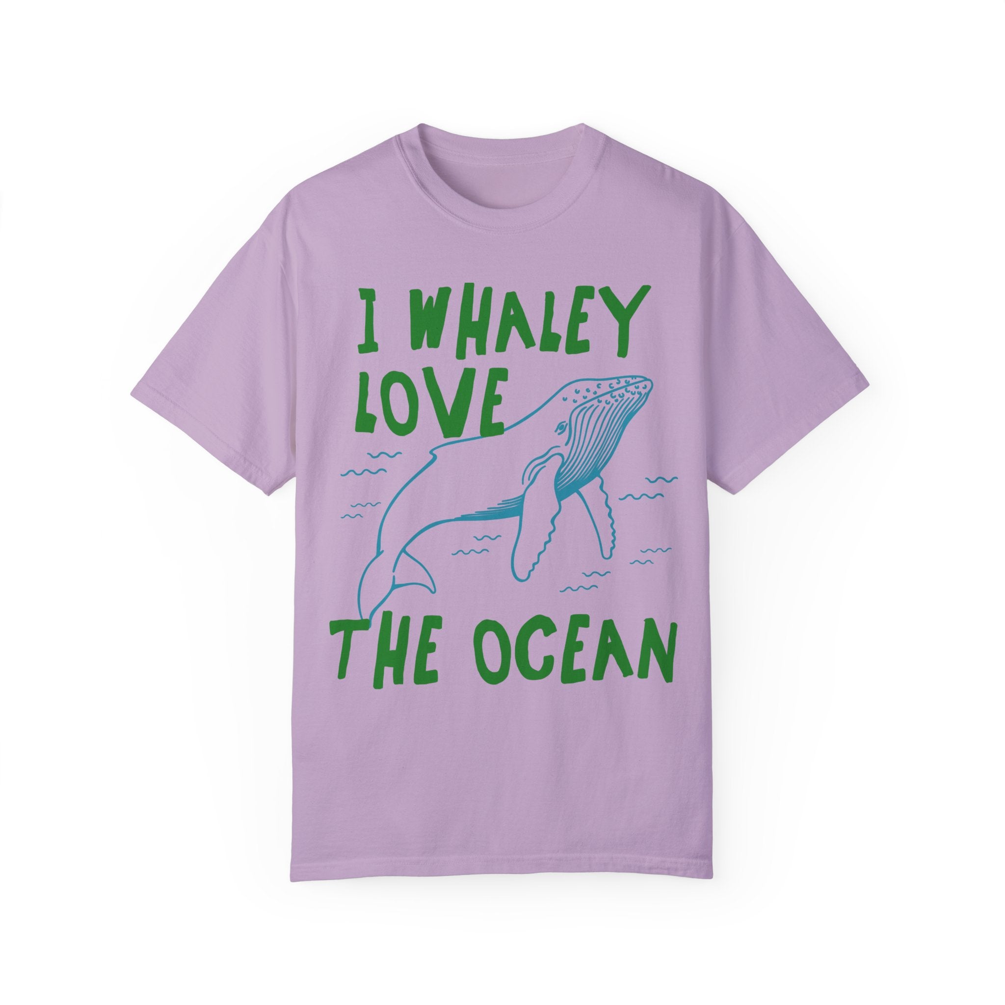 Funny Whale Tee Shirt, Marine Biologist, Sister Who Loves the Ocean: I Whaley Love the Ocean, Cute 90s Aesthetic Matching Tee for Beach Trip - Opal and June