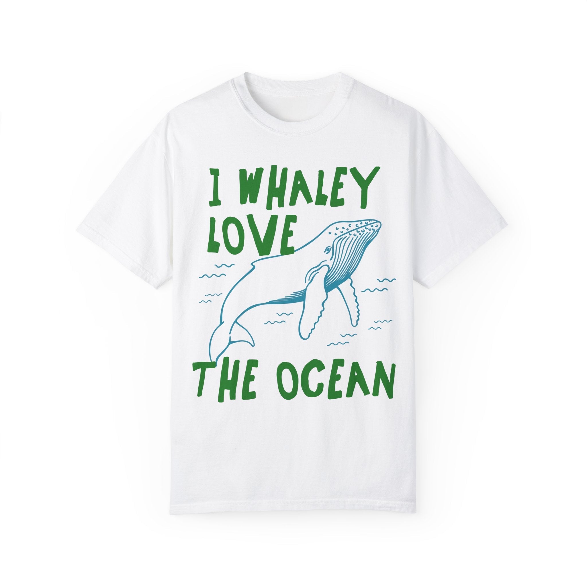 Funny Whale Tee Shirt, Marine Biologist, Sister Who Loves the Ocean: I Whaley Love the Ocean, Cute 90s Aesthetic Matching Tee for Beach Trip - Opal and June