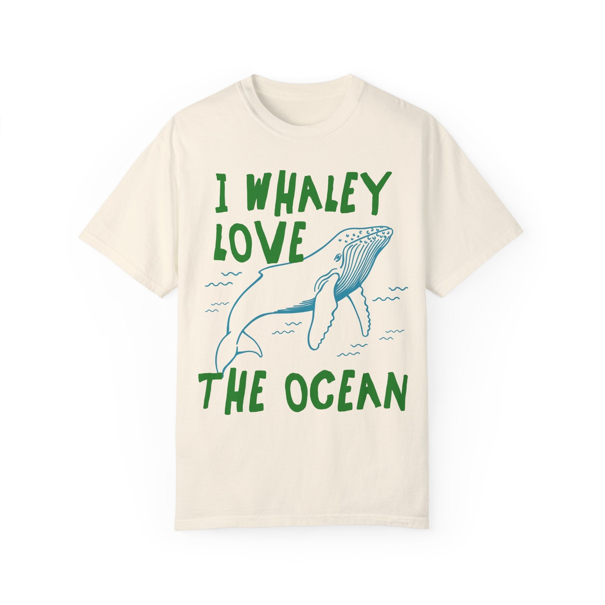 Funny Whale Tee Shirt, Marine Biologist, Sister Who Loves the Ocean: I Whaley Love the Ocean, Cute 90s Aesthetic Matching Tee for Beach Trip - Opal and June