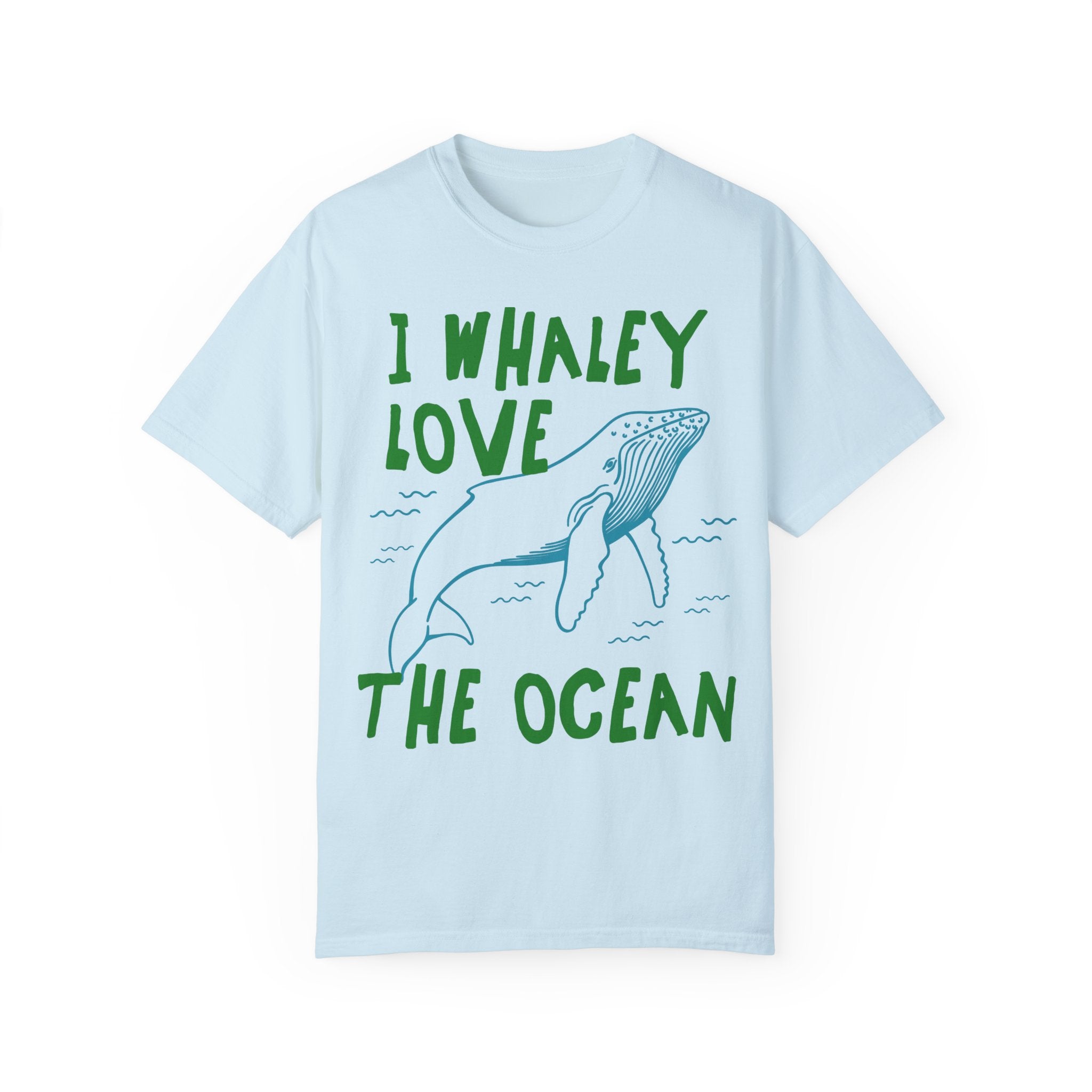 Funny Whale Tee Shirt, Marine Biologist, Sister Who Loves the Ocean: I Whaley Love the Ocean, Cute 90s Aesthetic Matching Tee for Beach Trip - Opal and June