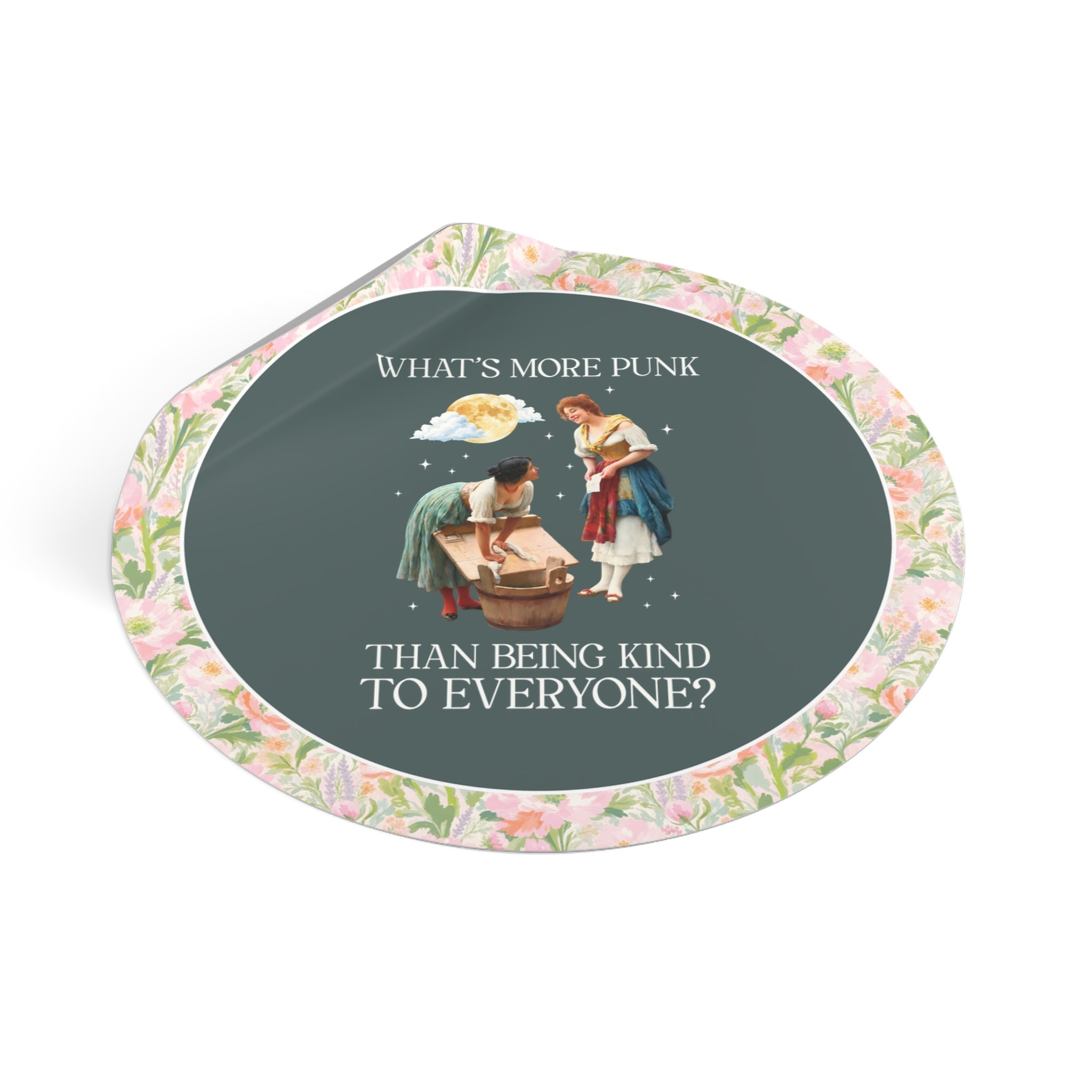 Funny Women's Rights Sticker for Feminist: What's More Punk Thank Taking Down the Patriarchy | Silly Art History or Museum Lover Sticker - Opal and June