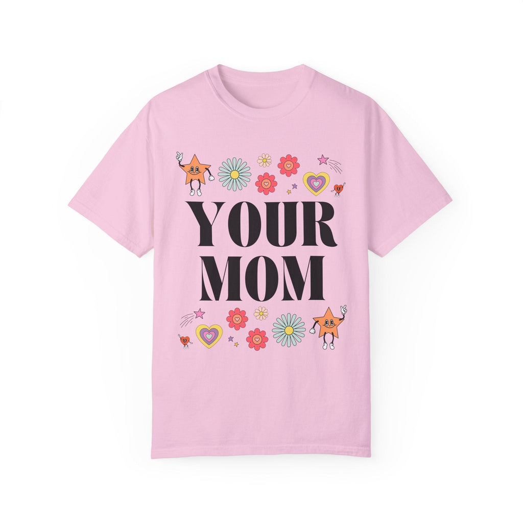 Funny Your Mom Shirt: Retro Aesthetic Gift for Mothers Day with Groovy Doodles | Groovy Retro T-Shirt for Mom or Mom of Friend Group - Opal and June