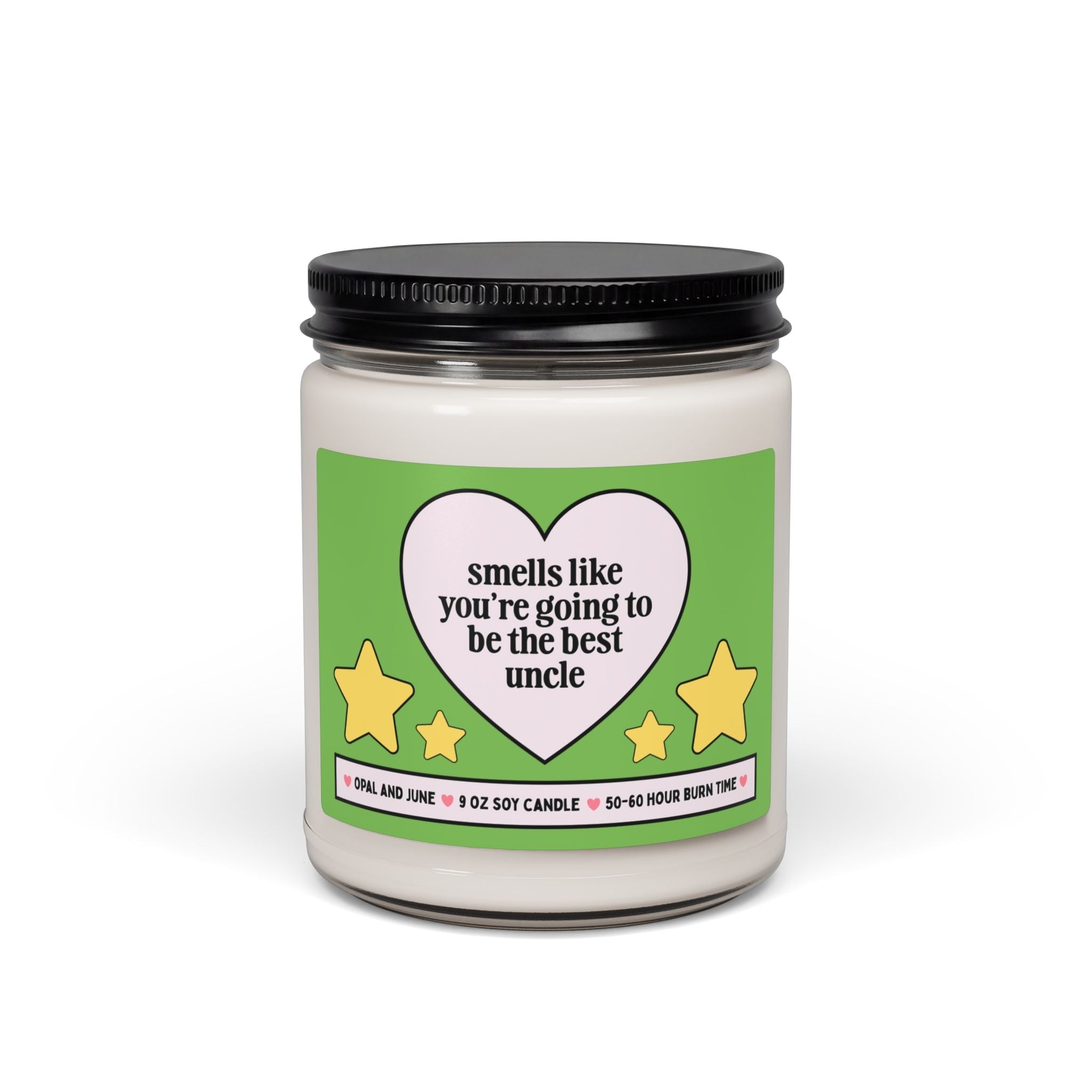 Future Uncle Gift for Brother Becoming an Uncle: Smells Like You're Going to Be the Best Uncle, 9 Oz Soy Candle Pregnancy Annoucement Gift - Opal and June