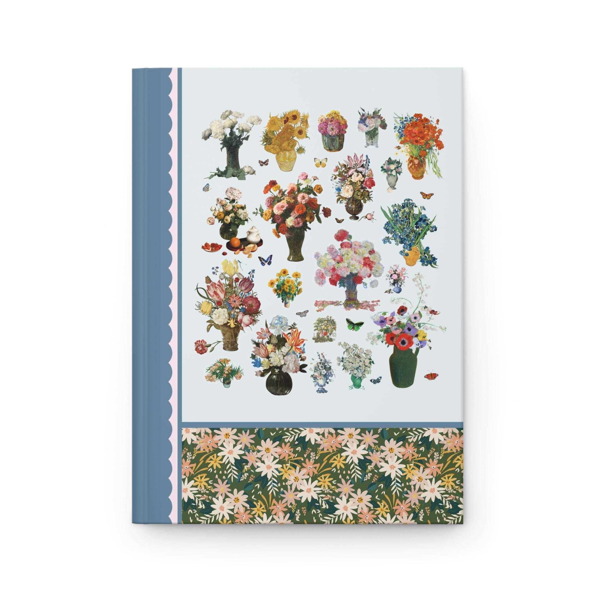 Gardening Art History Notebook with Butterflies: Cute Cottagecore Diary of Bouquets for Flower Farmer, Wedding Florist, Vincent Van Gogh - Opal and June