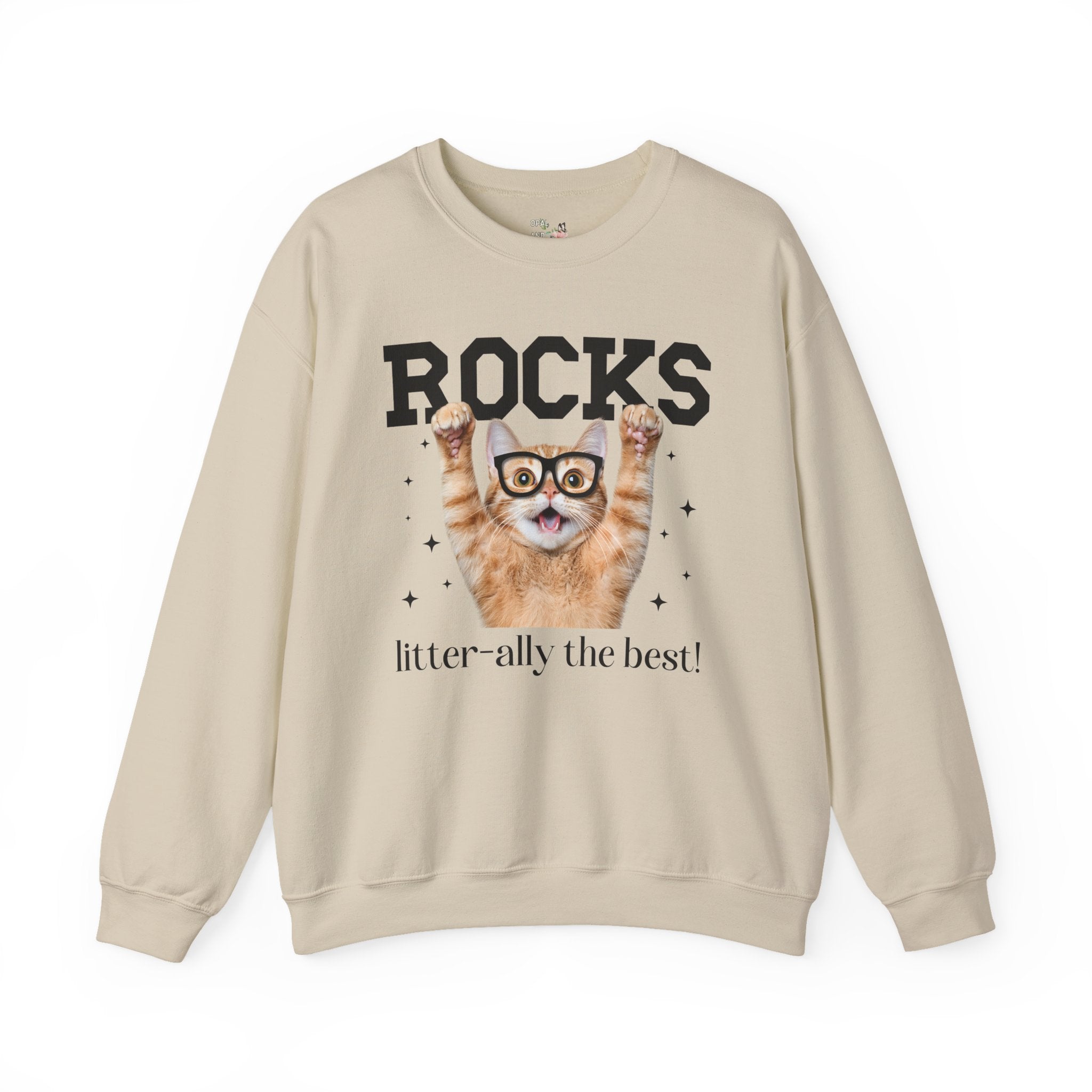 Geological Science Teacher Cat Lover Sweatshirt, Back to School, Funny Saying Cat Mom or Cat Dad Gift, First Day of School Geology Professor - Opal and June