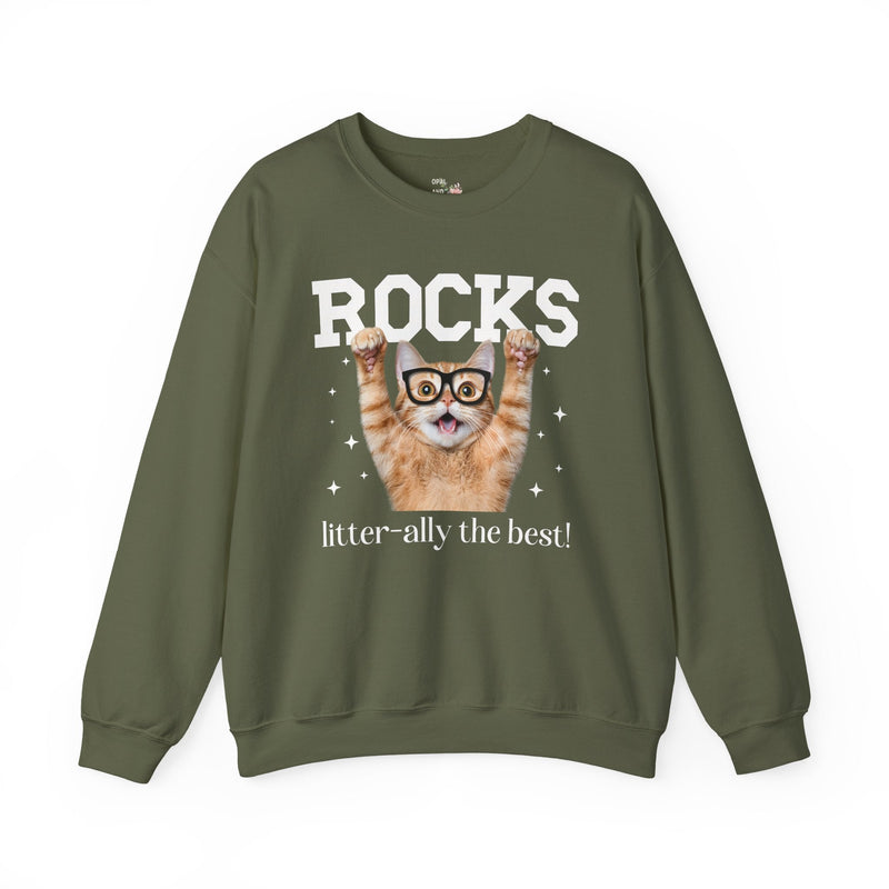 Geological Science Teacher Cat Lover Sweatshirt, Back to School, Funny Saying Cat Mom or Cat Dad Gift, First Day of School Geology Professor - Opal and June
