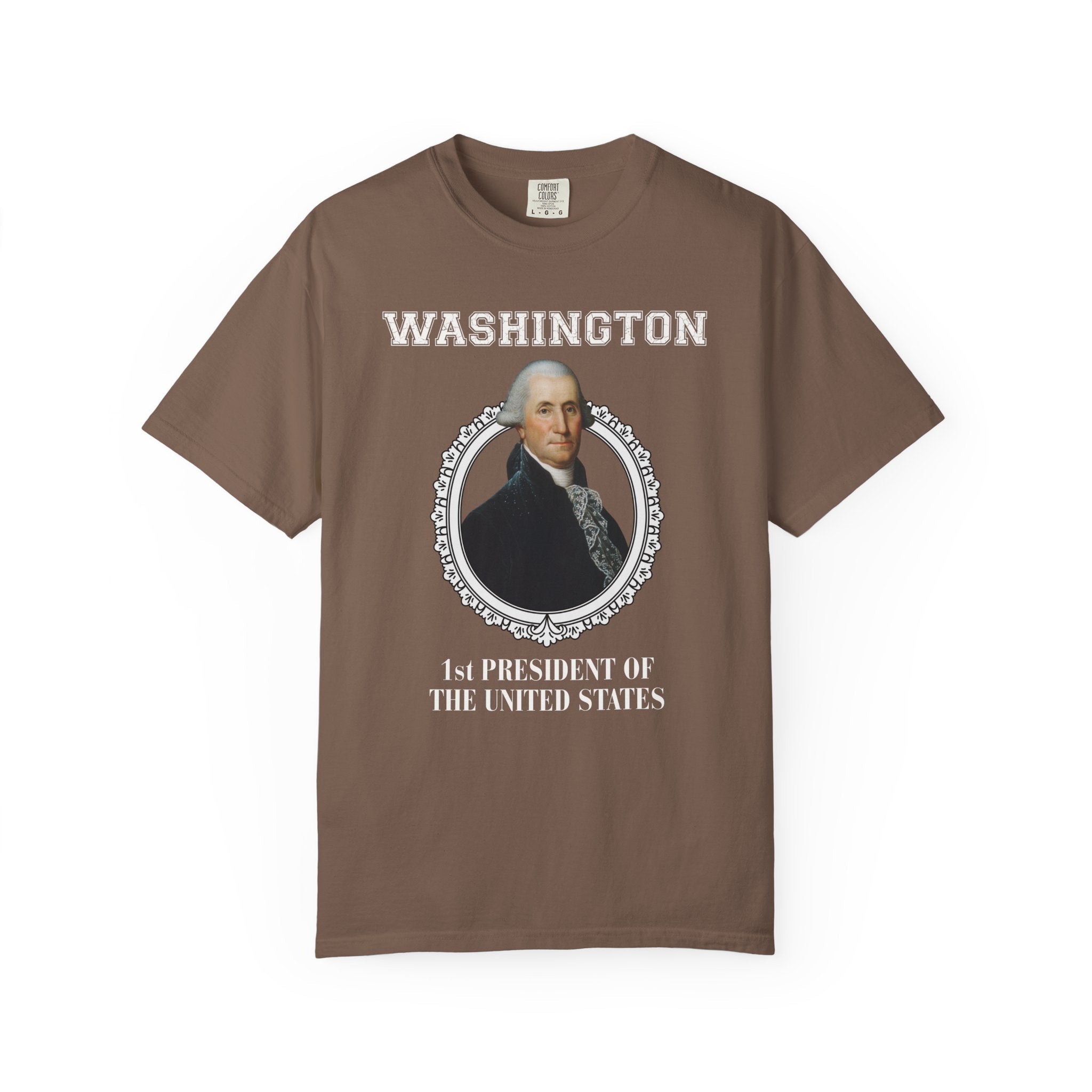 George Washington US President American History Buff Tee Shirt, Early US History, Revolutionary War Historian Gift, History Teacher Tee - Opal and June