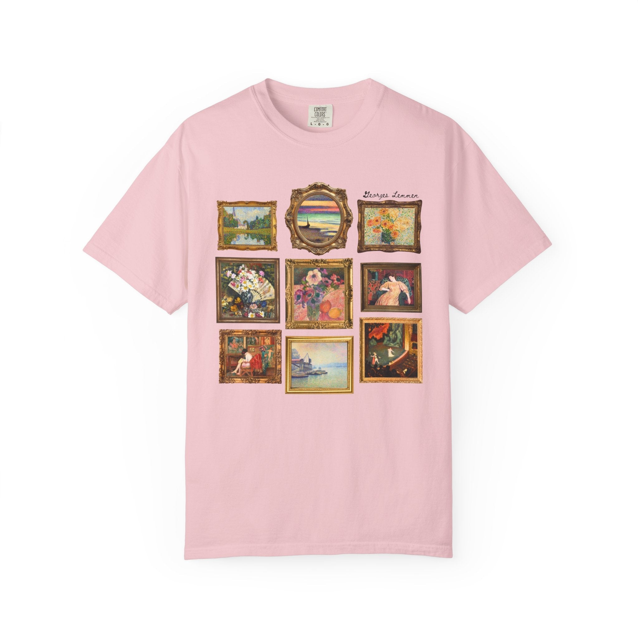 Georges Lemmen Art History Tee Shirt: Belgium Neo - Impressionist and Post - Impressionist Modern Art, 19th Century Famous European Paintings - Opal and June