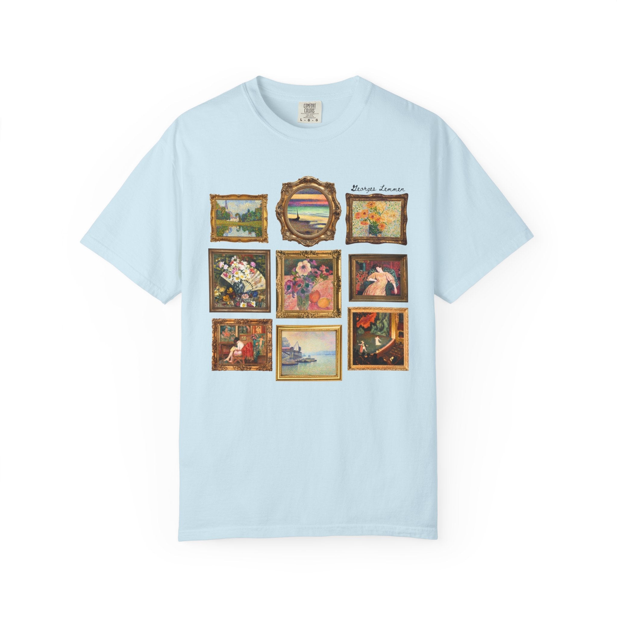 Georges Lemmen Art History Tee Shirt: Belgium Neo - Impressionist and Post - Impressionist Modern Art, 19th Century Famous European Paintings - Opal and June