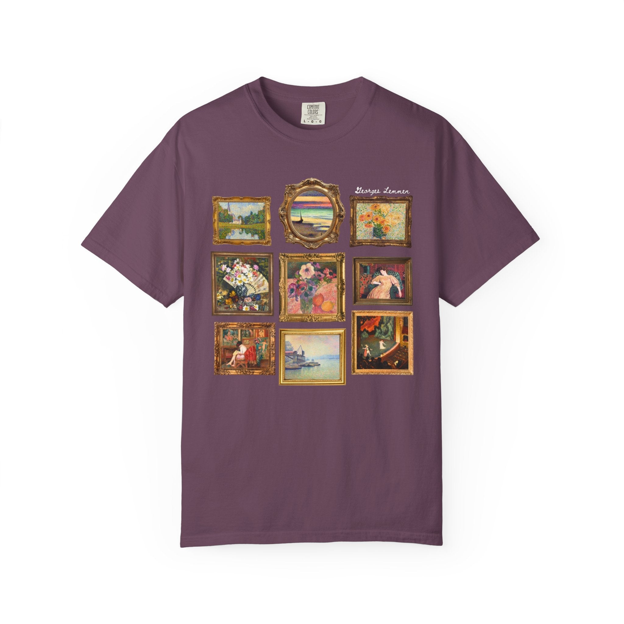 Georges Lemmen Art History Tee Shirt: Belgium Neo - Impressionist and Post - Impressionist Modern Art, 19th Century Famous European Paintings - Opal and June
