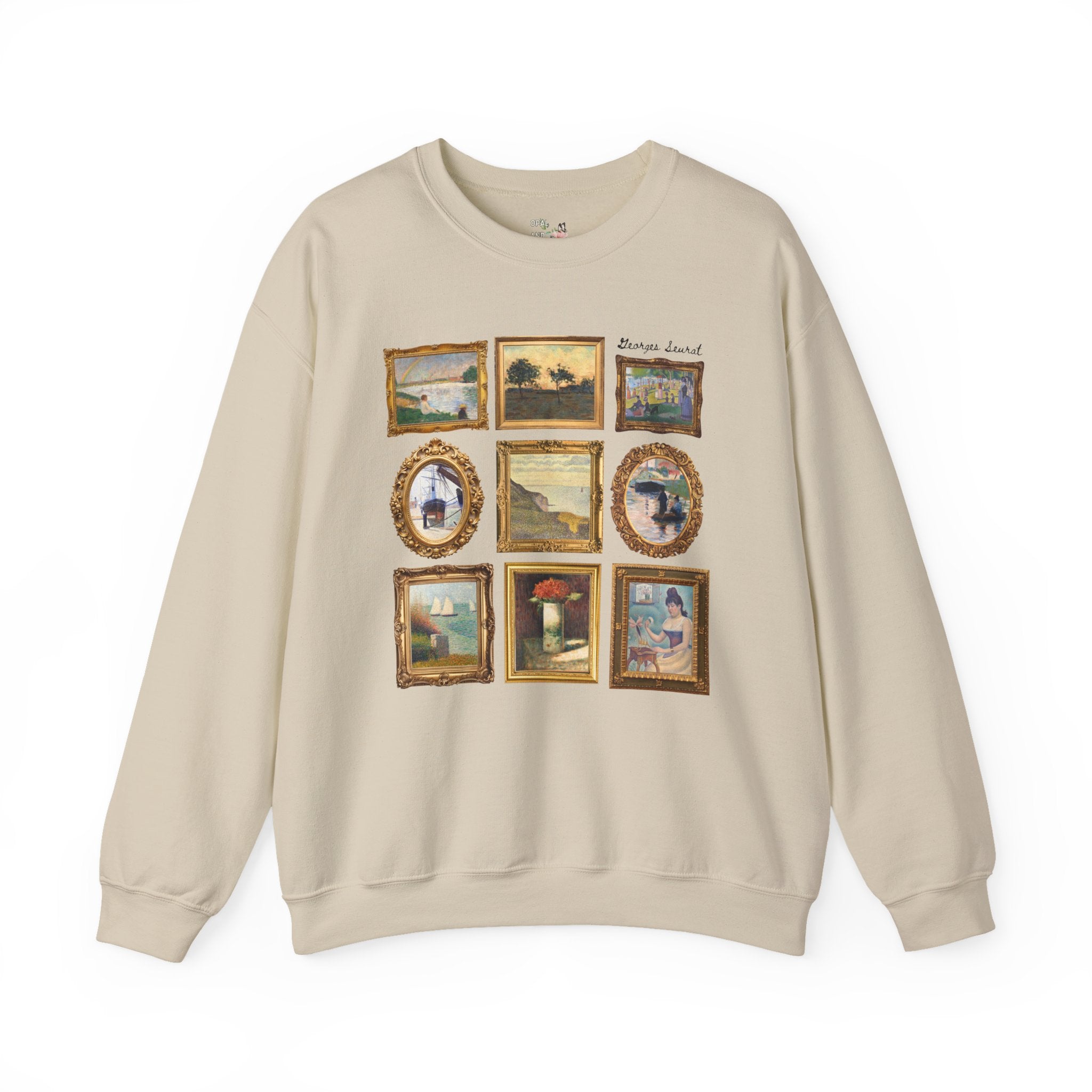 Georges Seurat Art History Sweatshirt: 19th Century Post - Impressionist Pointilism Art Movement, French Art History, Humanities Teacher Gift - Opal and June