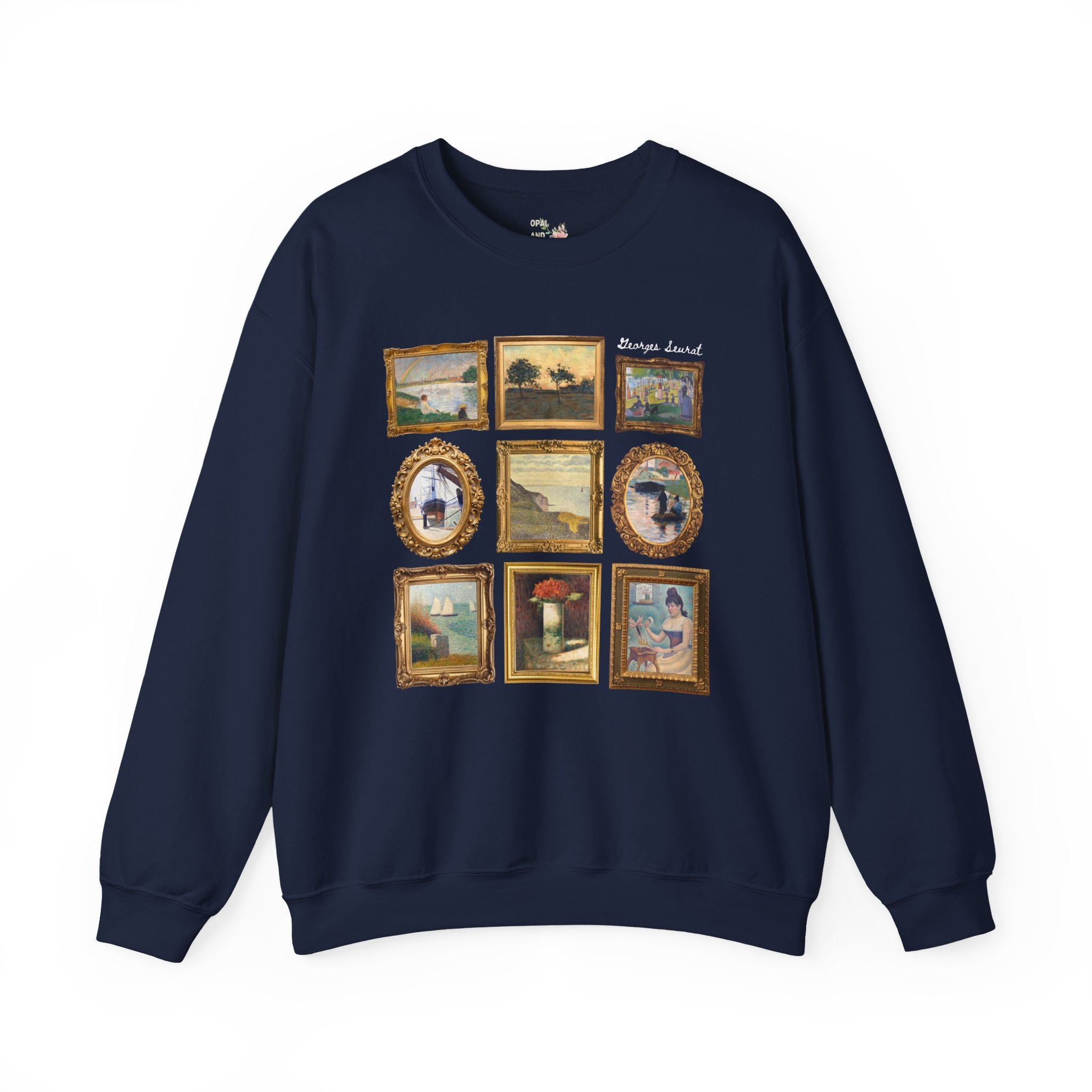 Georges Seurat Art History Sweatshirt: 19th Century Post - Impressionist Pointilism Art Movement, French Art History, Humanities Teacher Gift - Opal and June