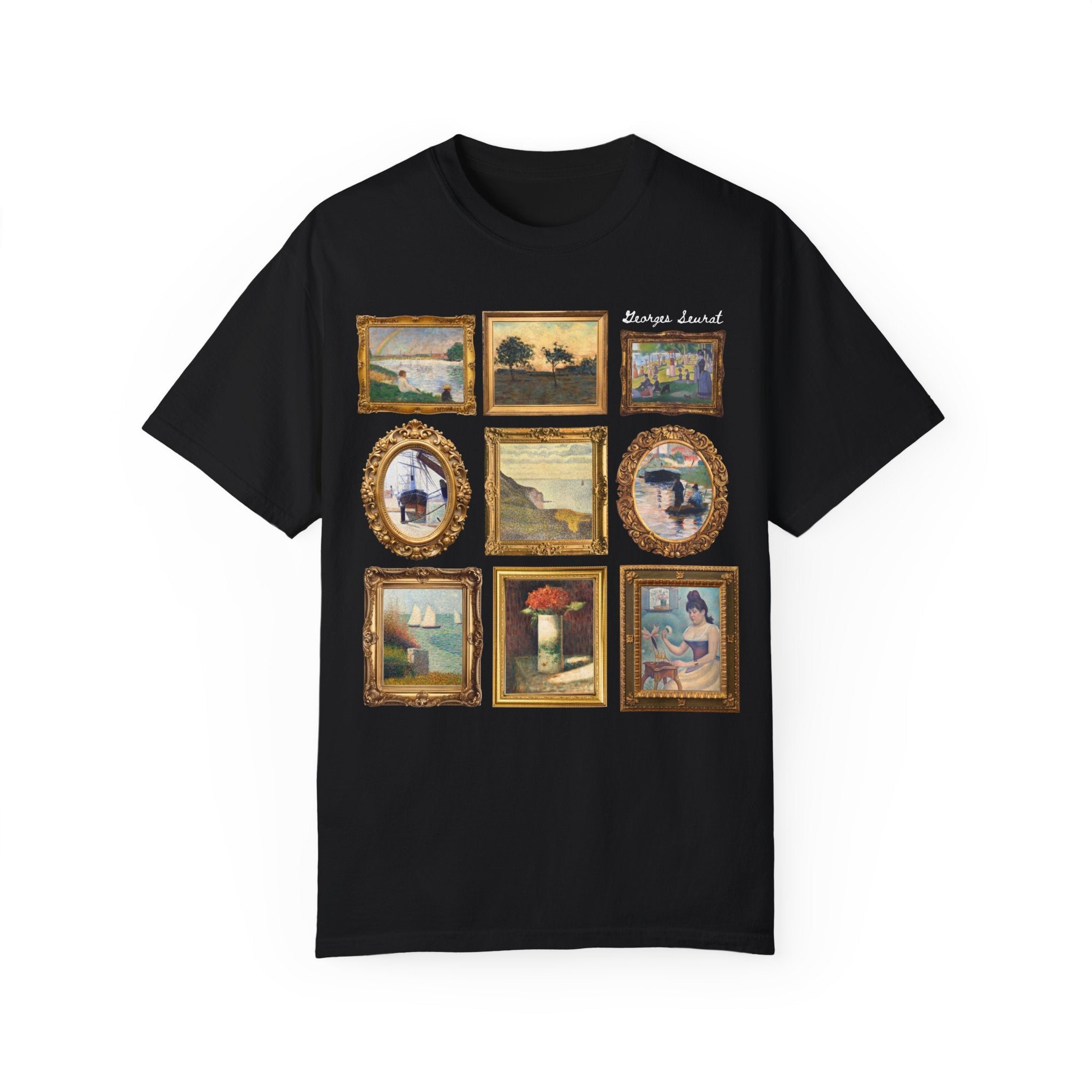 Georges Seurat Art History Tee Shirt: 19th Century Post - Impressionist Pointilism Art Movement, French Art History, Humanities Teacher Gift - Opal and June