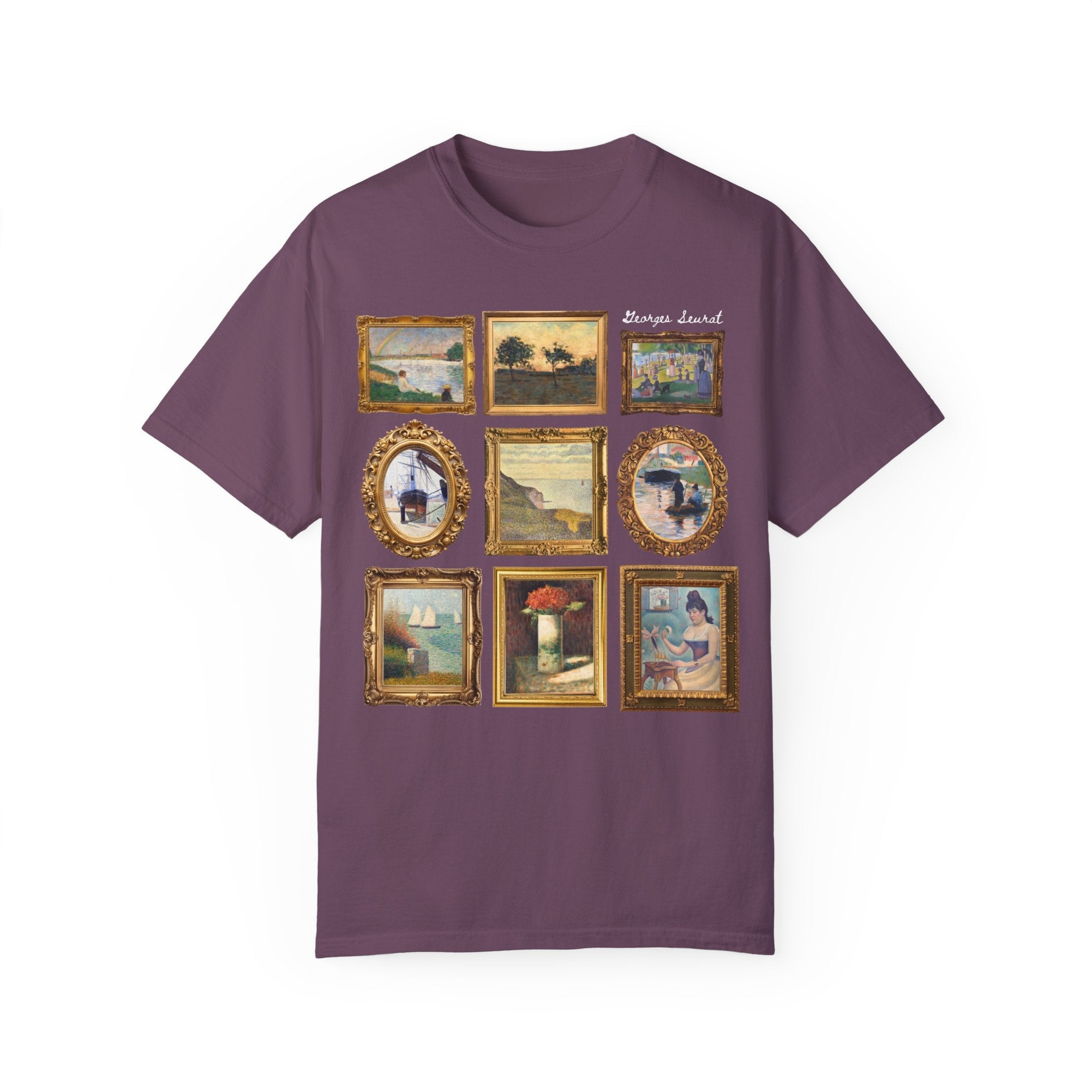 Georges Seurat Art History Tee Shirt: 19th Century Post - Impressionist Pointilism Art Movement, French Art History, Humanities Teacher Gift - Opal and June