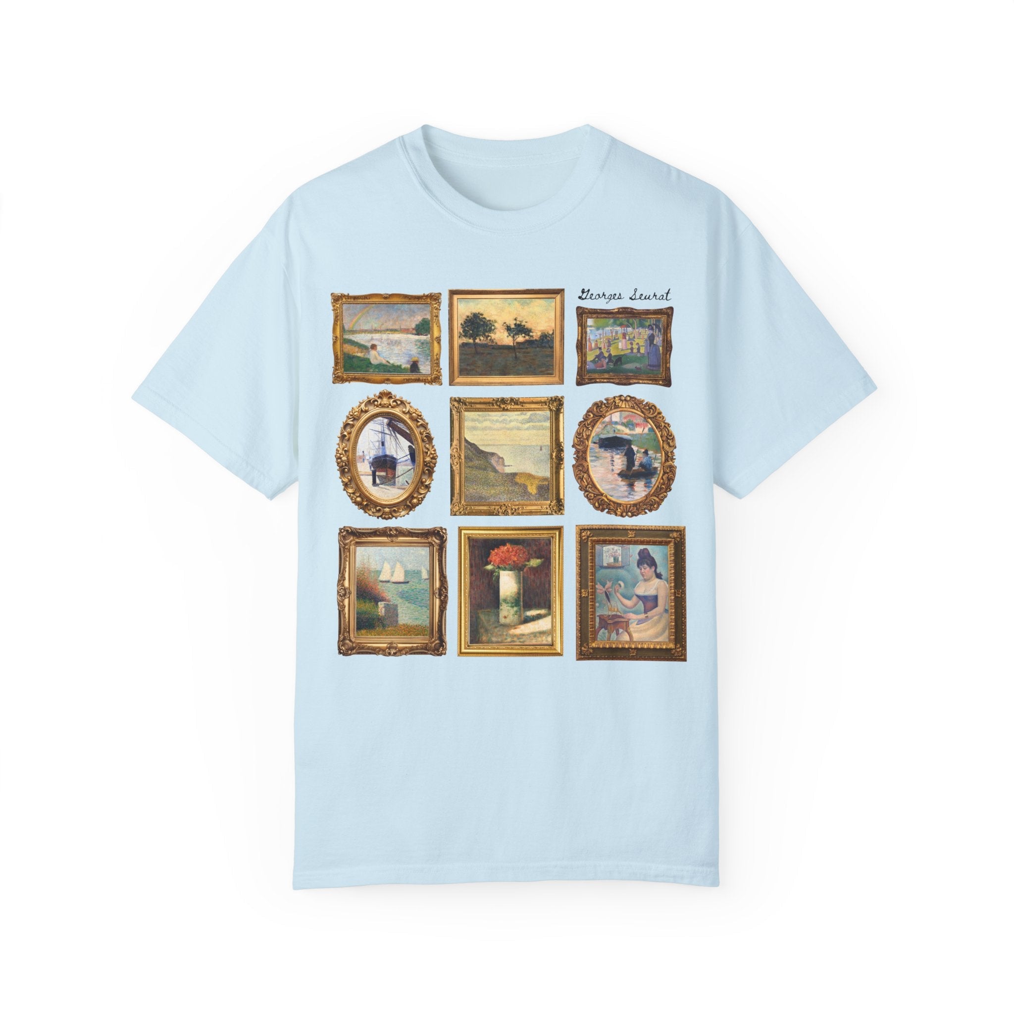 Georges Seurat Art History Tee Shirt: 19th Century Post - Impressionist Pointilism Art Movement, French Art History, Humanities Teacher Gift - Opal and June