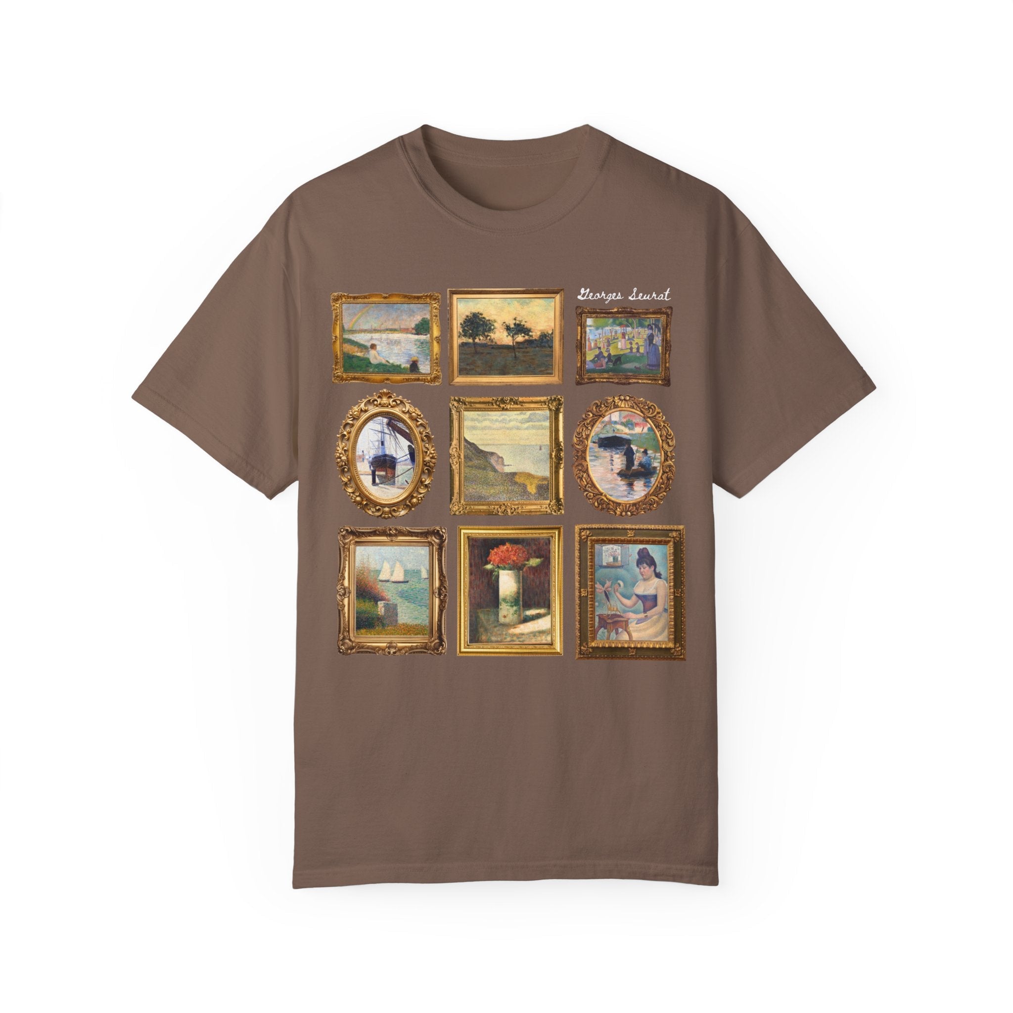 Georges Seurat Art History Tee Shirt: 19th Century Post - Impressionist Pointilism Art Movement, French Art History, Humanities Teacher Gift - Opal and June