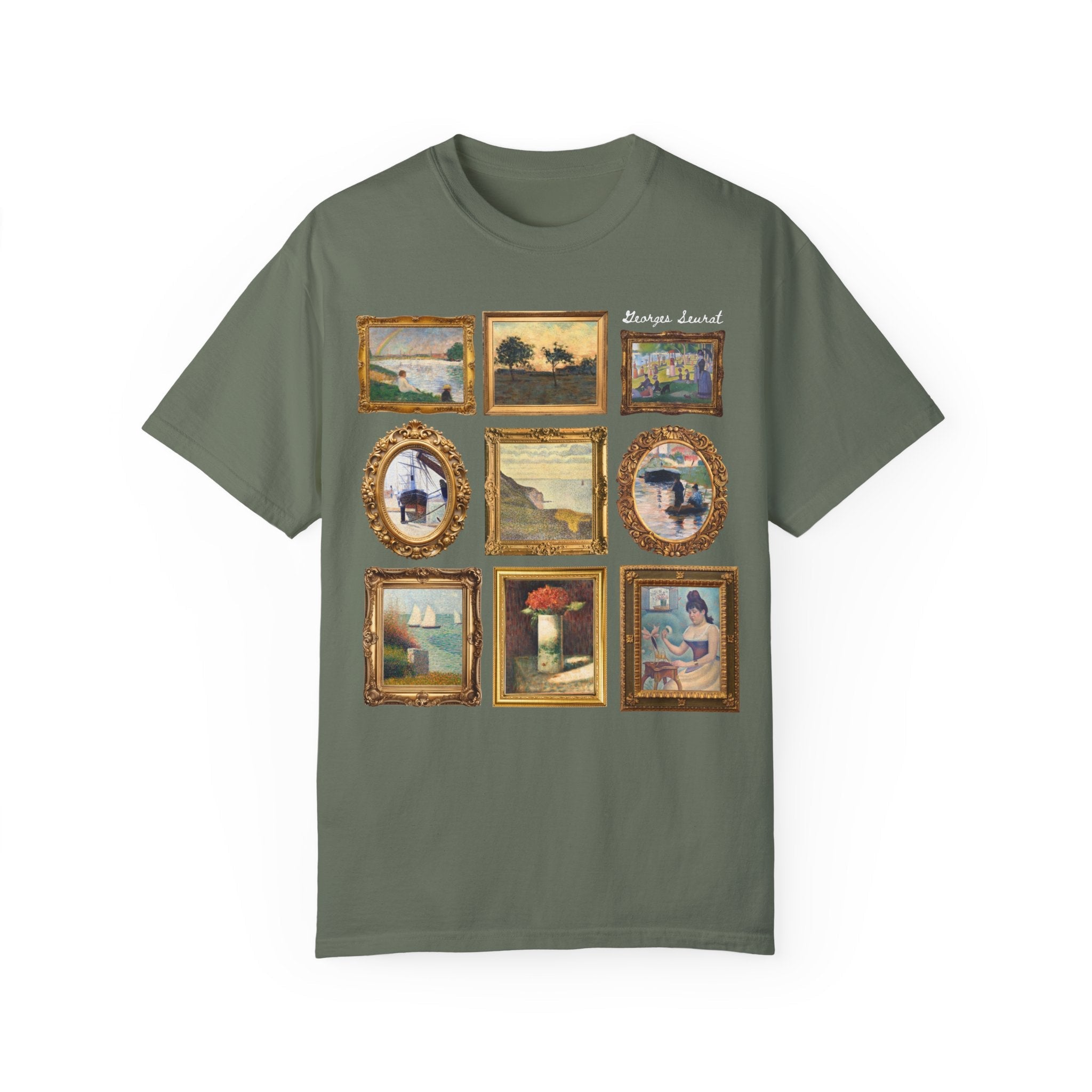 Georges Seurat Art History Tee Shirt: 19th Century Post - Impressionist Pointilism Art Movement, French Art History, Humanities Teacher Gift - Opal and June