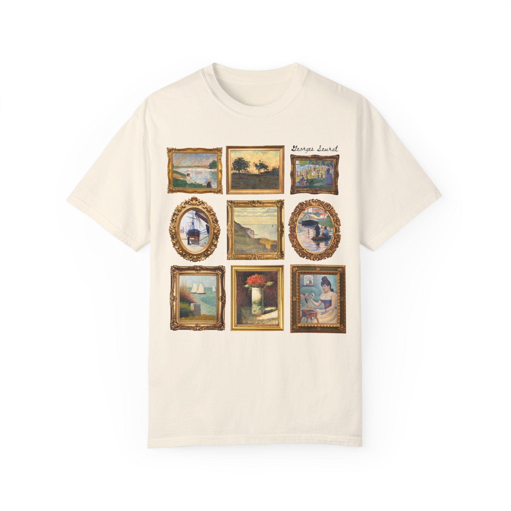 Georges Seurat Art History Tee Shirt: 19th Century Post - Impressionist Pointilism Art Movement, French Art History, Humanities Teacher Gift - Opal and June