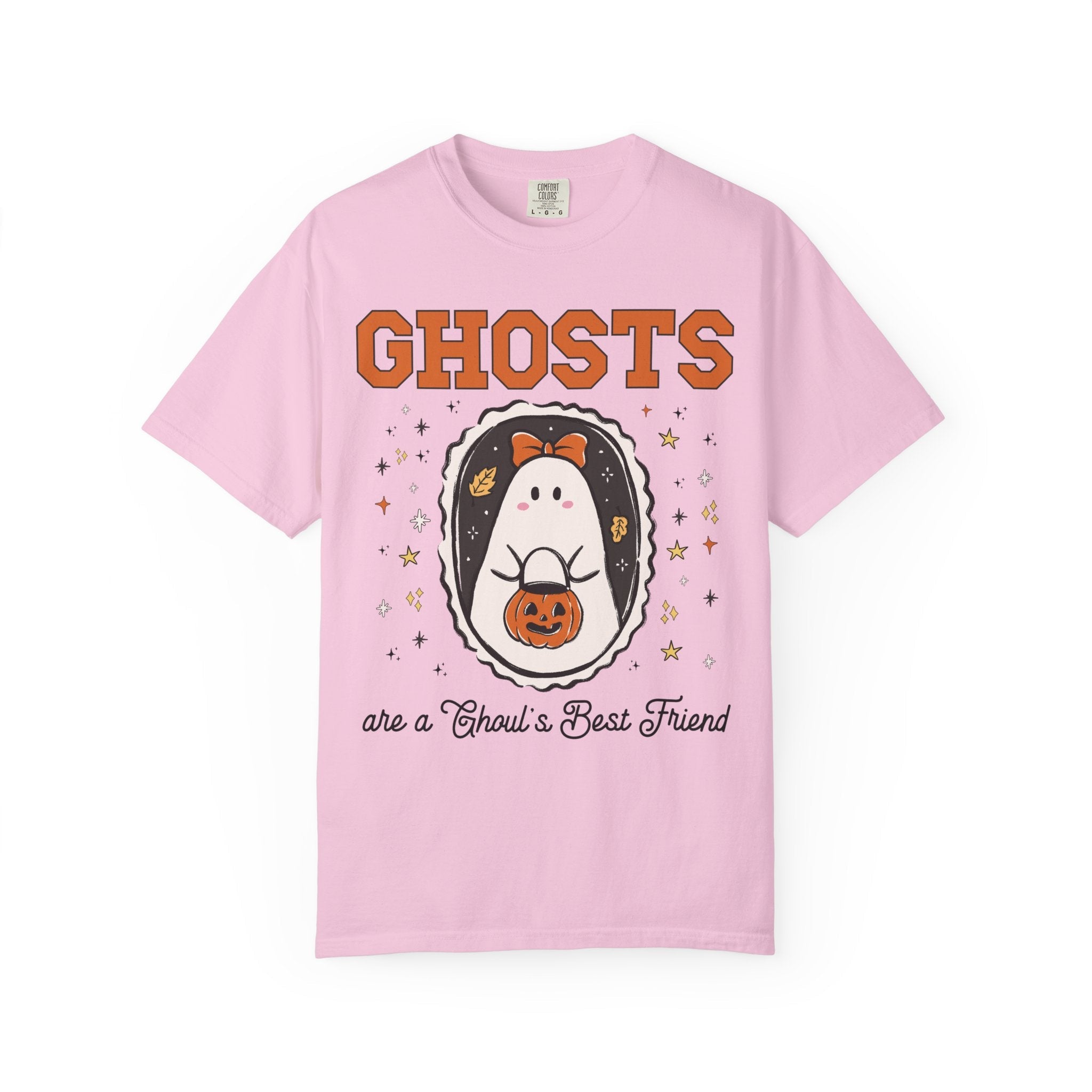 Ghost History Halloween Tee Shirt for History Professor Who Loves Morbid or Spooky History, Cute Ghost Lover T-Shirt with Stars for Fall - Opal and June