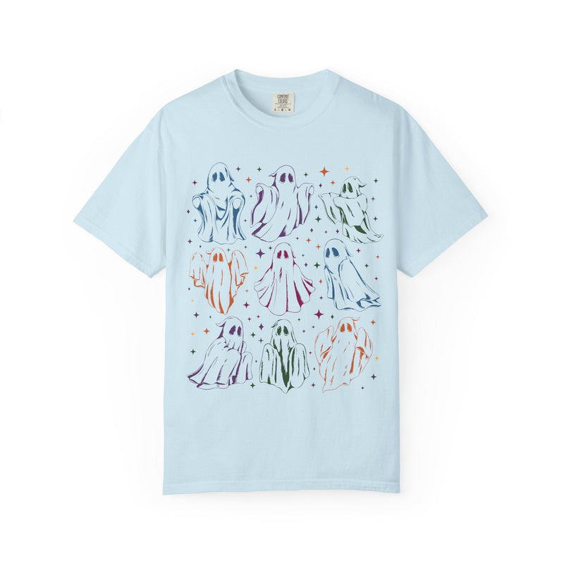 Ghost Lover 90s Tattoo Aesthetic T-Shirt with Stars, Cute Halloween Teacher or Halloween Mom T-Shirt for Fall, Trendy Early 2000s Vibe - Opal and June