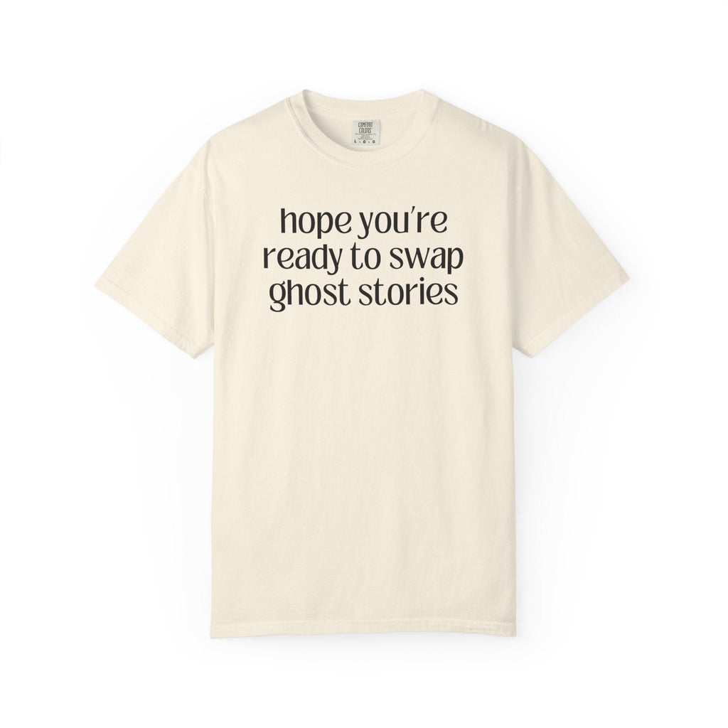 Ghost Lover Halloween Tee Shirt for Horror Book Author, Friend Who Loves Ghost Stories, Funny Book Lover Gift Idea for Spooky Season or Fall - Opal and June