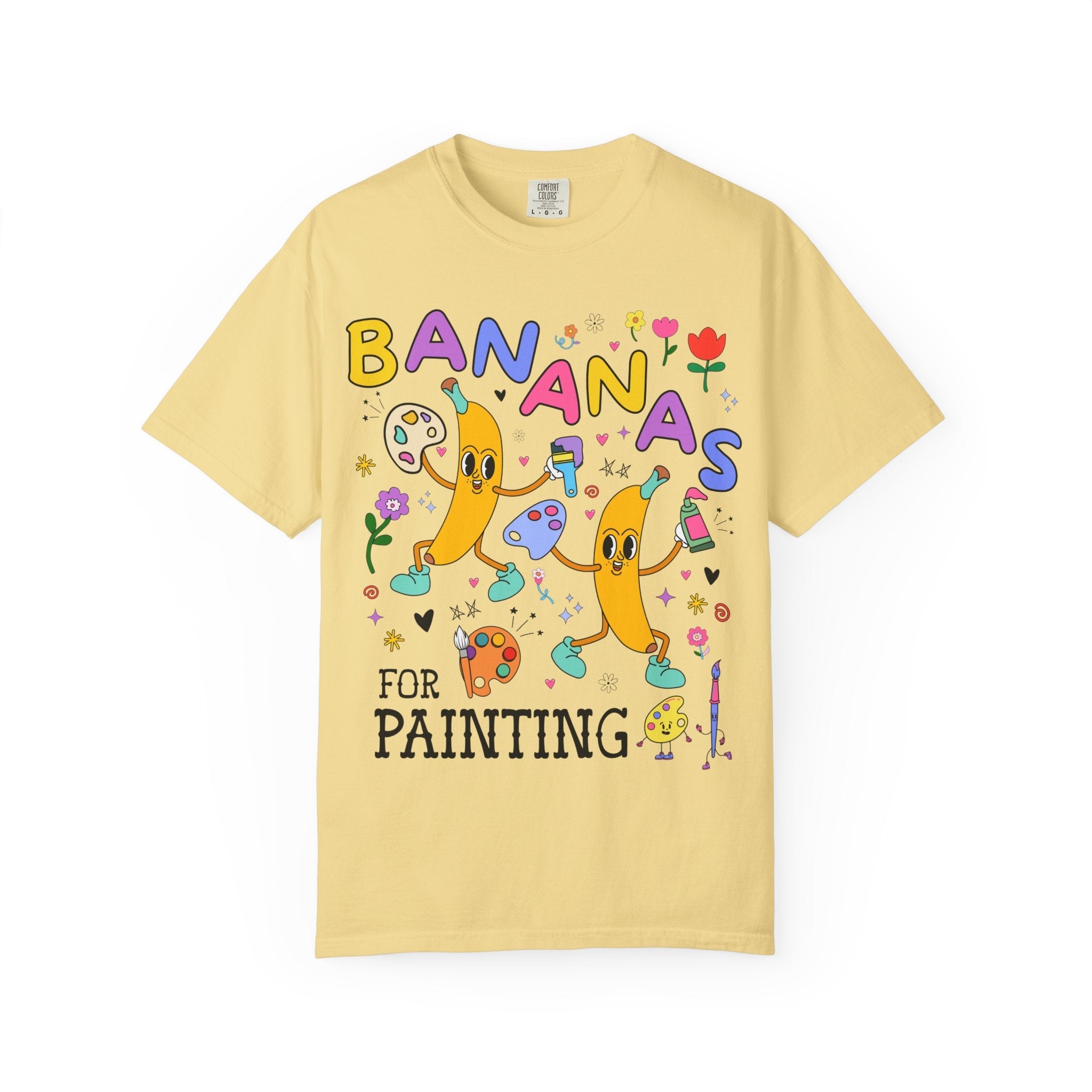 Gift for Painter or High School Art Teacher: Bananas for Painting, Funny Saying Tee for Watercolor Artist or Oil Painter, Elementary Teacher - Opal and June