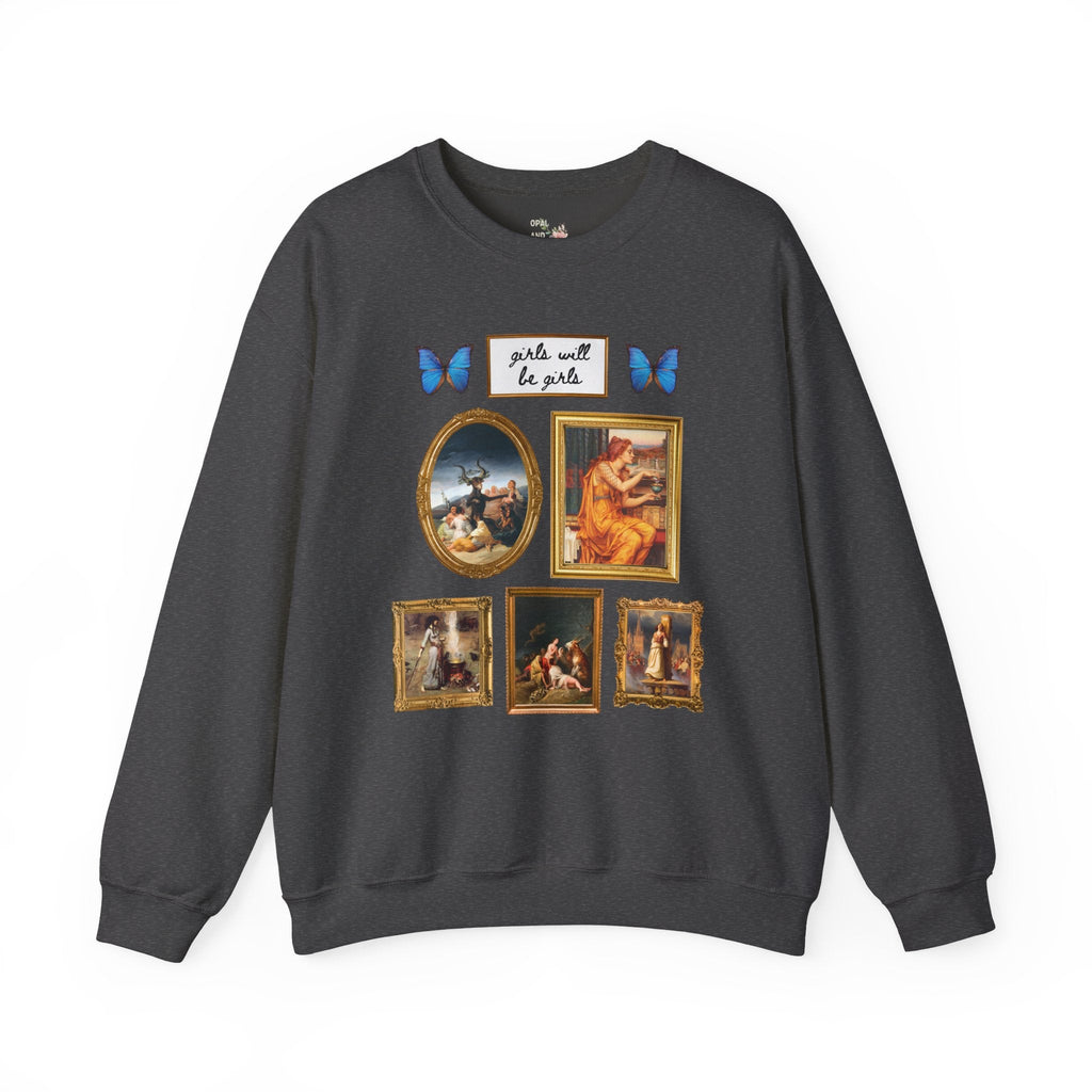 Girls Will Be Girls Famous Paintings of Witches or Witchcraft, Joan of Arc, Butterfly Lover Art History Present for Feminist, Spooky History - Opal and June