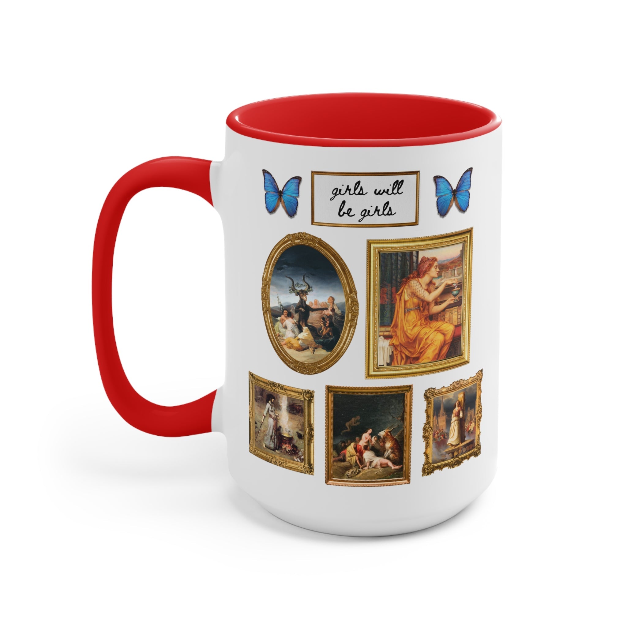 Girls Will Be Girls Famous Paintings of Witches or Witchcraft, Joan of Arc, Butterfly Lover Art History Present for Feminist, Spooky History - Opal and June