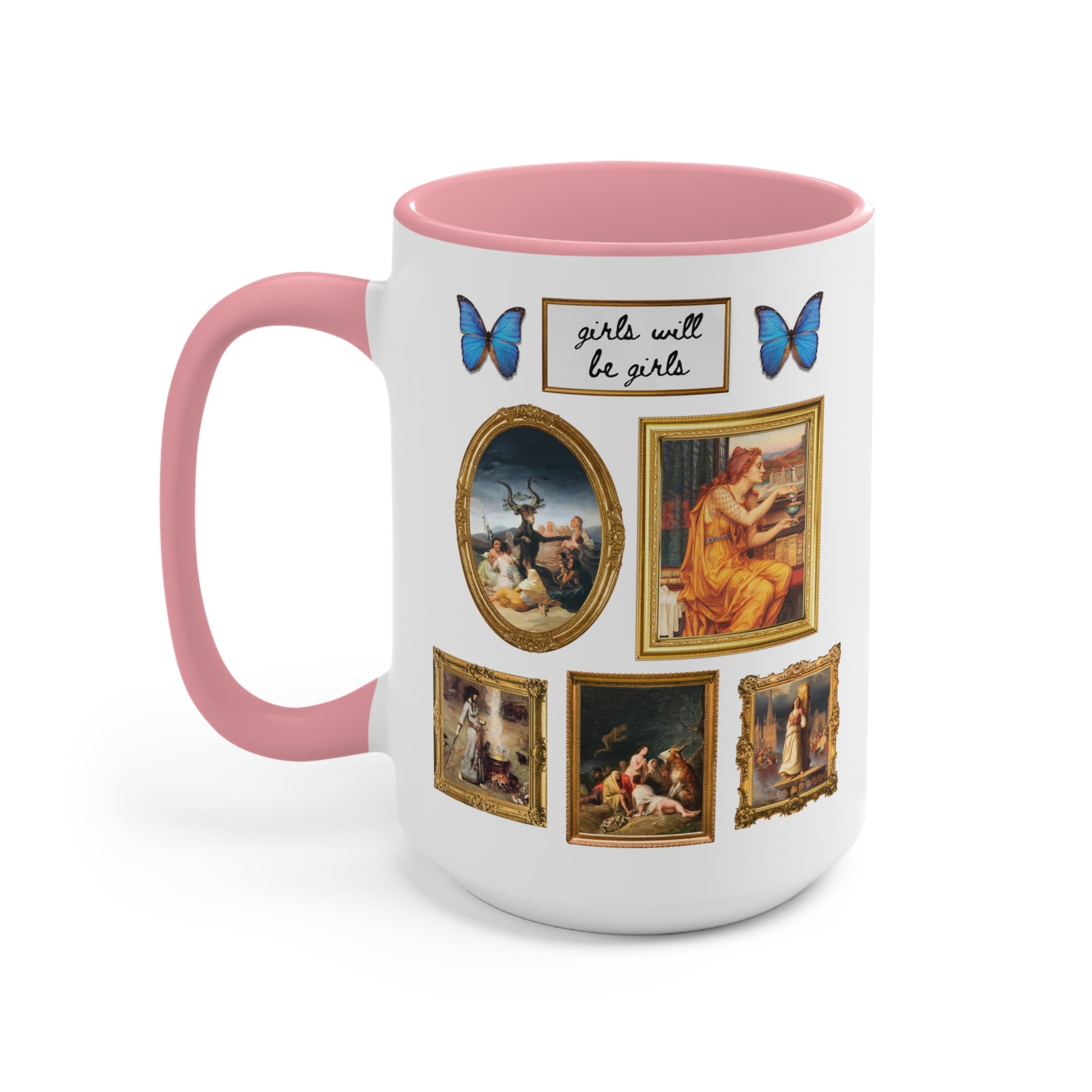 Girls Will Be Girls Famous Paintings of Witches or Witchcraft, Joan of Arc, Butterfly Lover Art History Present for Feminist, Spooky History - Opal and June