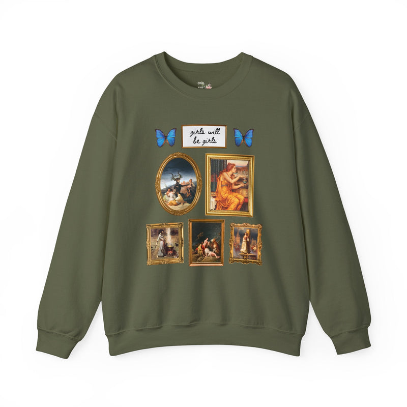 Girls Will Be Girls Famous Paintings of Witches or Witchcraft, Joan of Arc, Butterfly Lover Art History Present for Feminist, Spooky History - Opal and June
