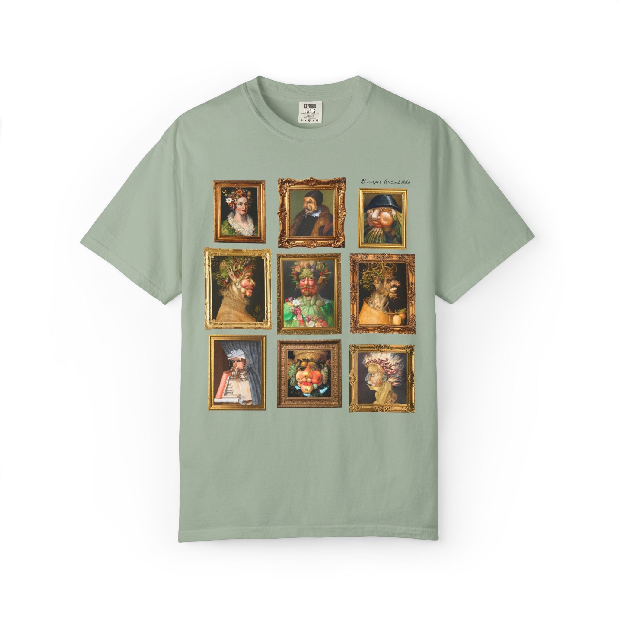 Giuseppe Arcimboldo Art History Tee Shirt: Italian Mannerism Art Movement, Famous Paintings of Fruit, 16th Century Art History Major Gift - Opal and June