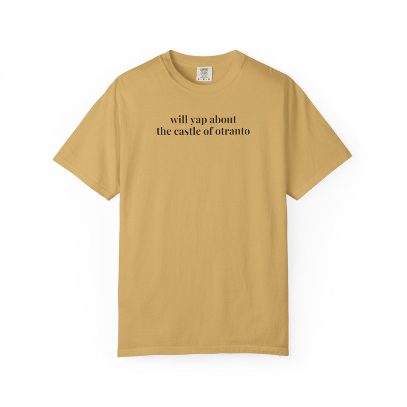 Gothic Literature Reader Tee Shirt, The Castle of Otranto by Horace Walpole, Spooky Season Funny Saying Tee, Reader Who Loves Scary Stories - Opal and June