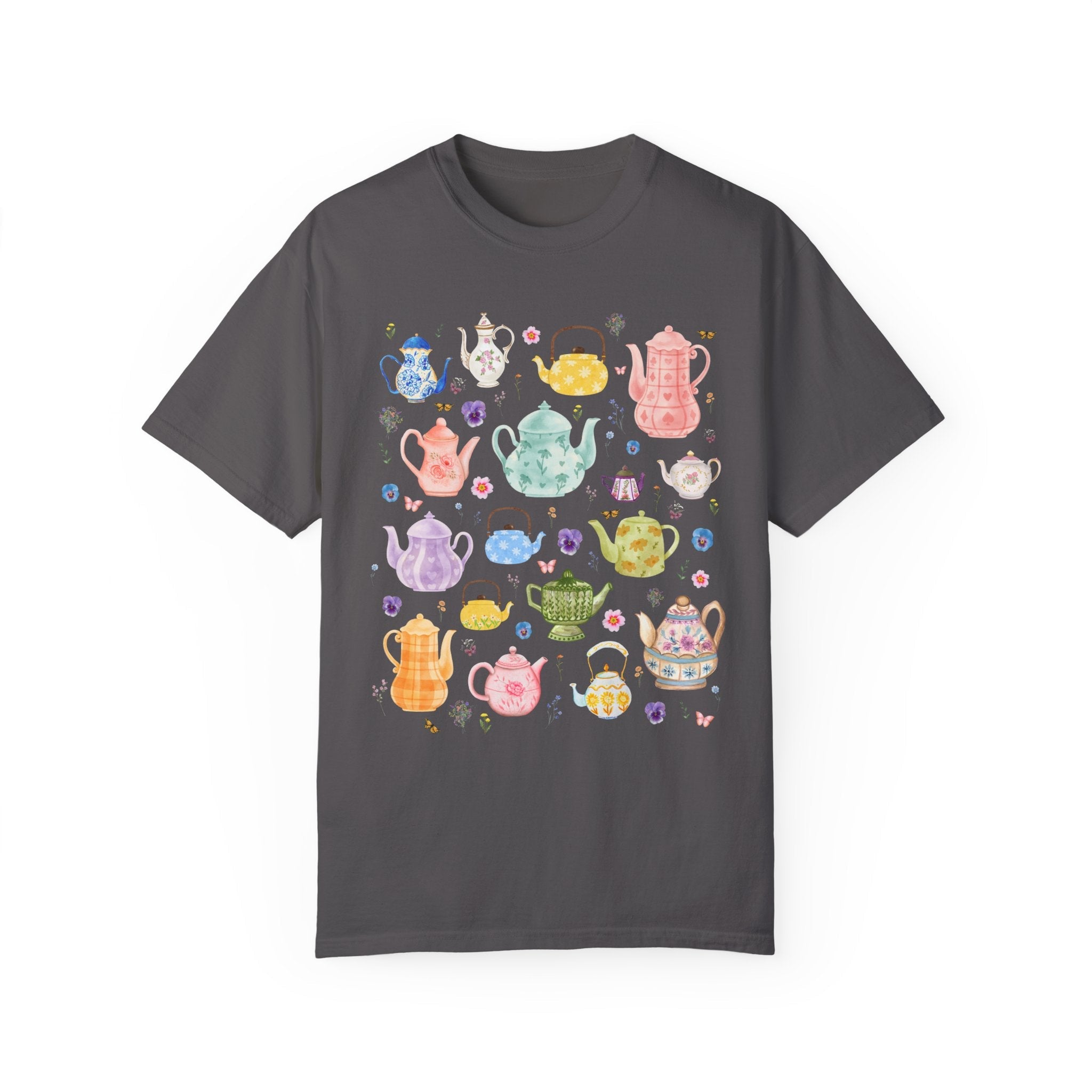 Grandmillennial Shirt with Chinoiserie Style Teapots - Opal and June