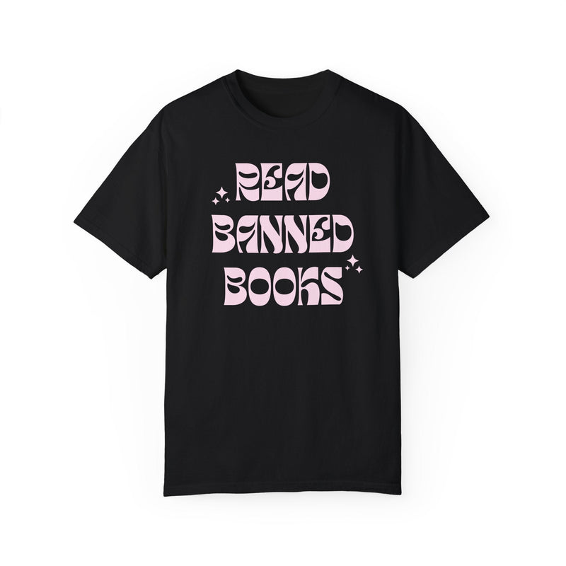 Groovy Book Lover Tee Shirt for Read: Read Banned Books | Gift for Librarian, Support Your Local Library, Bookish T-Shirt for English Major - Opal and June