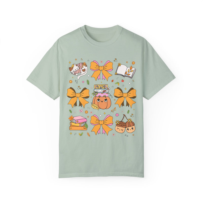 Groovy Thanksgiving Tee with Coquette Cottagecore Bows - Opal and June