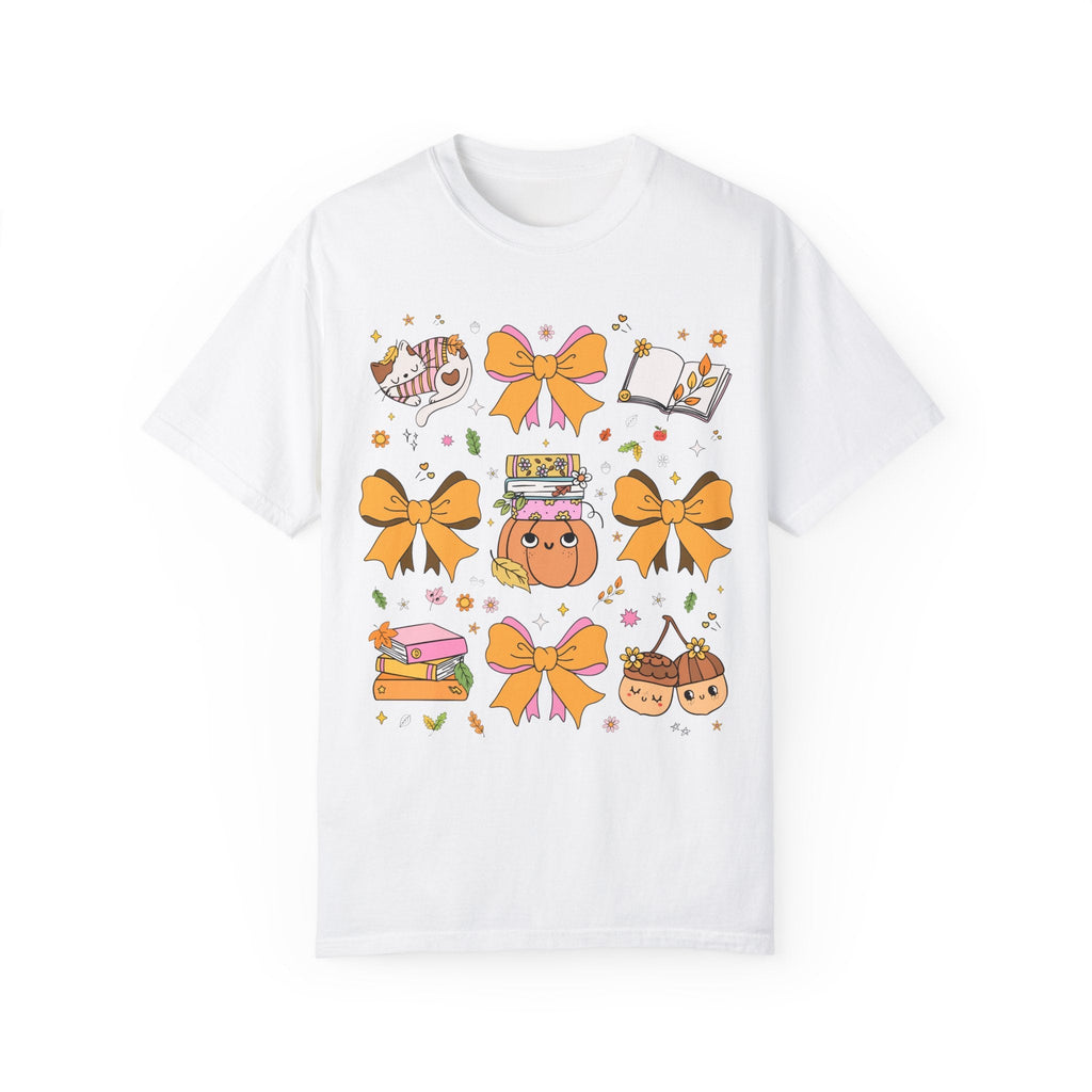Groovy Thanksgiving Tee with Coquette Cottagecore Bows - Opal and June