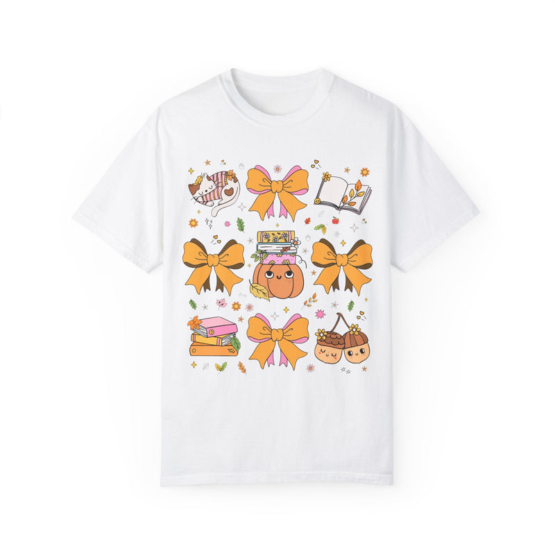 Groovy Thanksgiving Tee with Coquette Cottagecore Bows - Opal and June