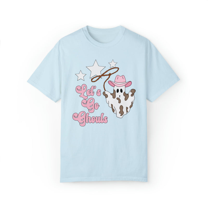 Groovy Western Halloween Shirt with Cowgirl Ghost: Let's Go Ghouls - Opal and June