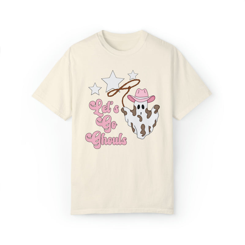 Groovy Western Halloween Shirt with Cowgirl Ghost: Let's Go Ghouls - Opal and June