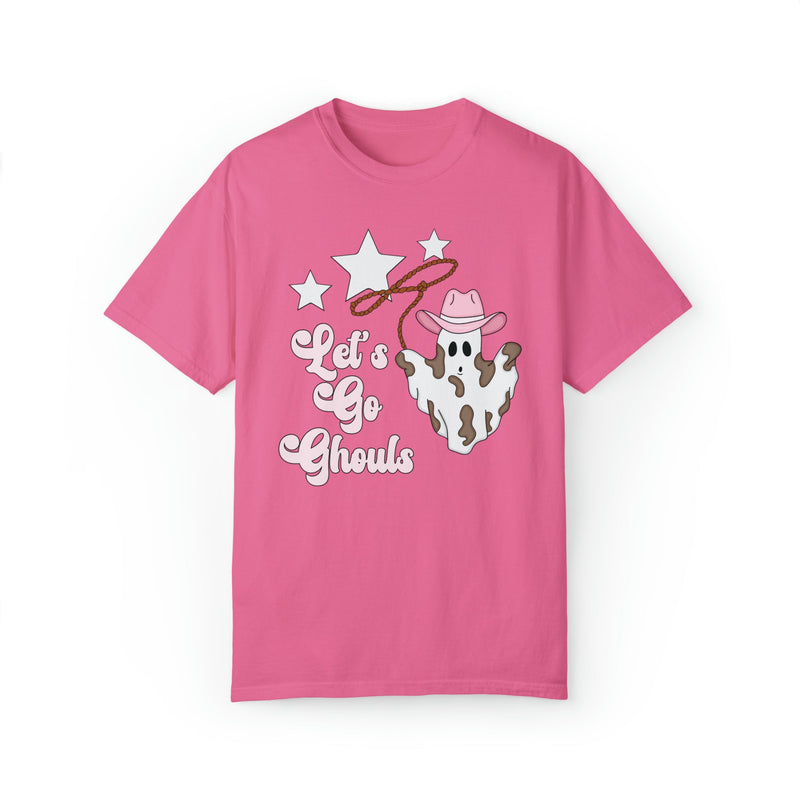 Groovy Western Halloween Shirt with Cowgirl Ghost: Let's Go Ghouls - Opal and June