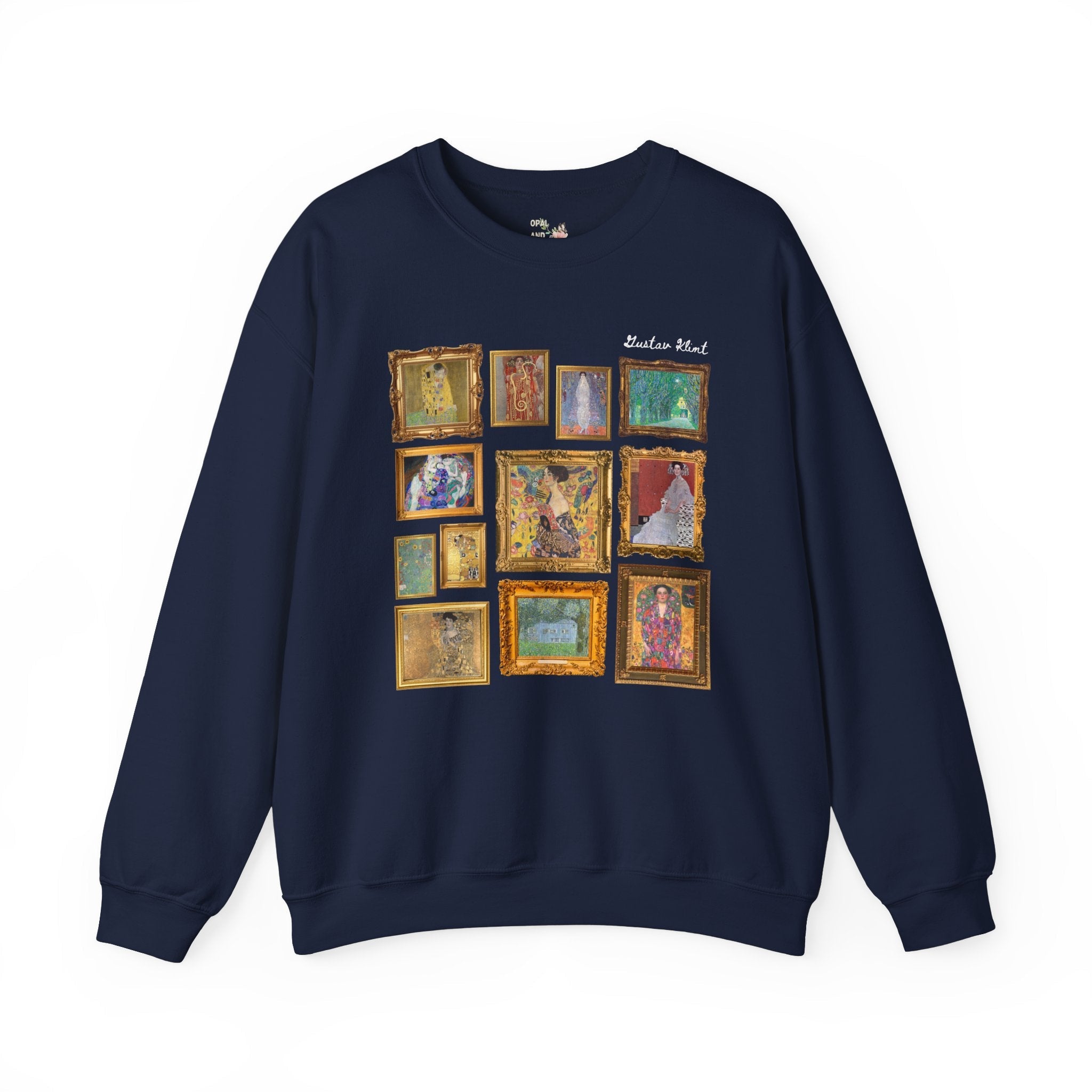 Gustav Klimt Art History Sweatshirt for Humanites Major, Art History Professor, The Kiss Painting, Symbolism Art Movement, Famous Paintings - Opal and June