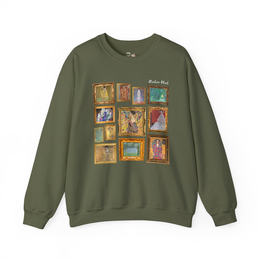 Gustav Klimt Art History Sweatshirt for Humanites Major, Art History Professor, The Kiss Painting, Symbolism Art Movement, Famous Paintings - Opal and June